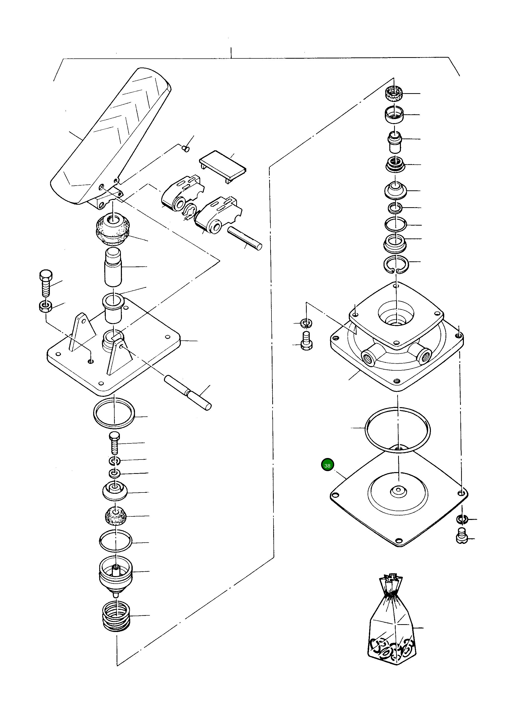 Крышка 3229123M91 Komatsu