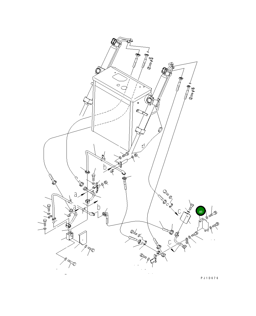 Крышка 195-61-51261 Komatsu