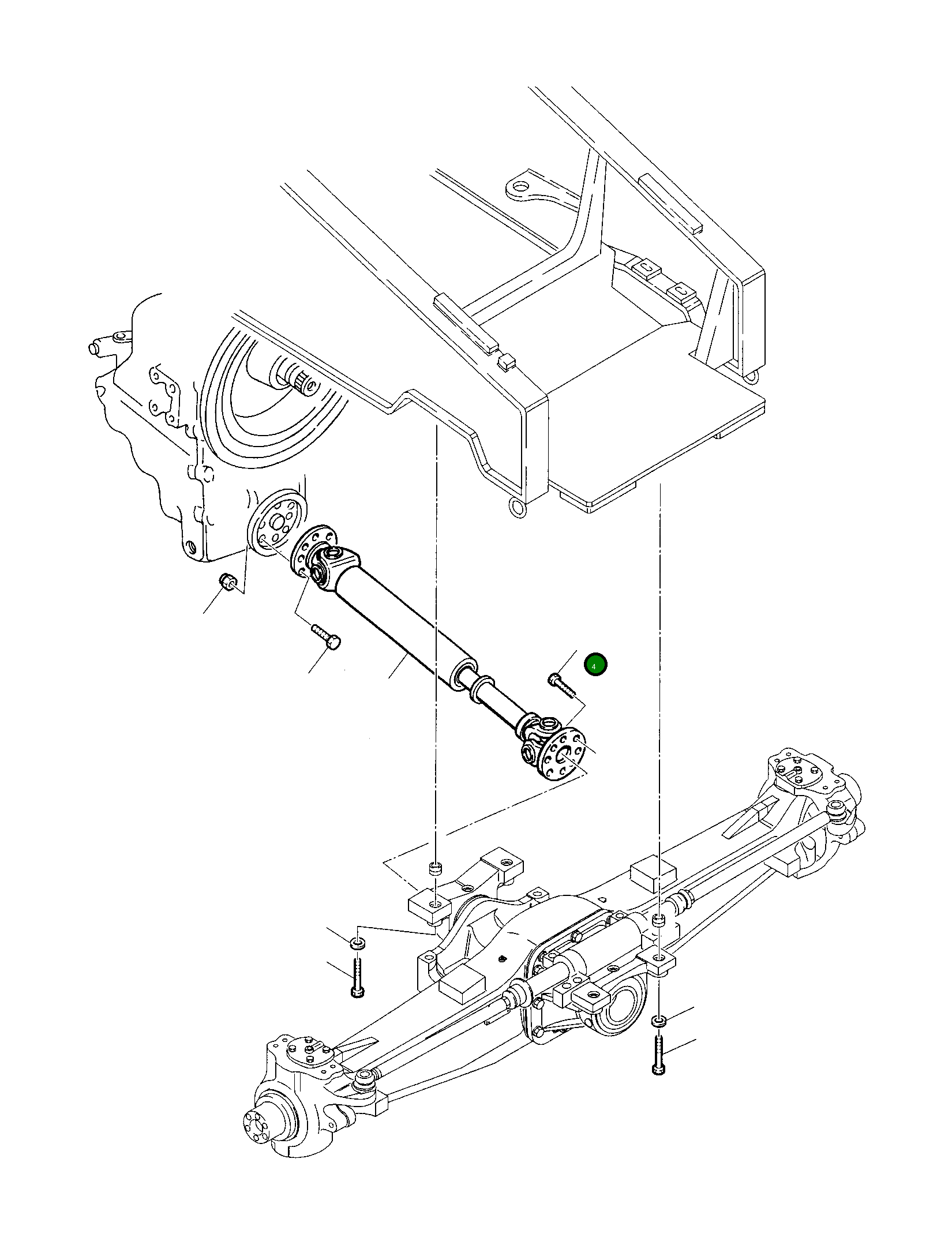 Болт 801025031 Komatsu