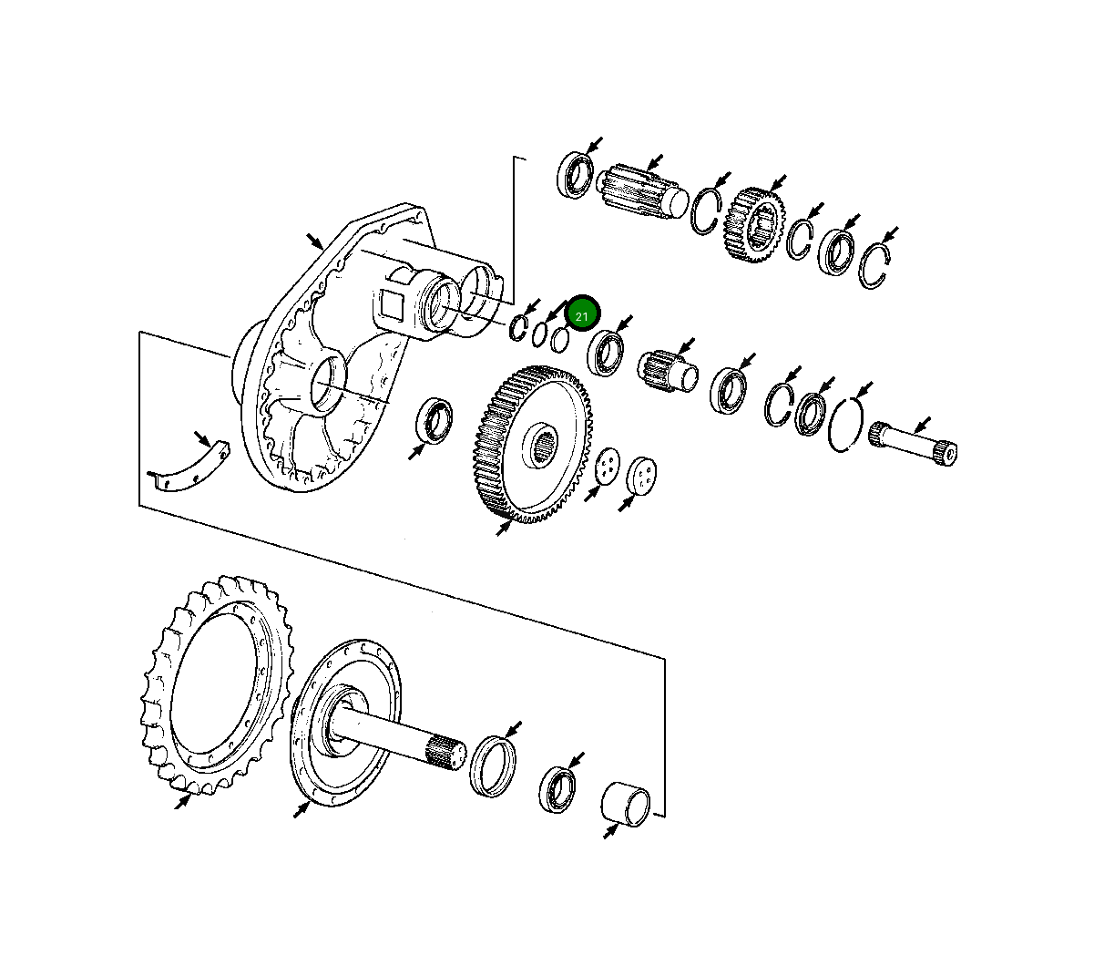 Кольцо уплотнительное (O-Ring) 383 017 R1 Komatsu