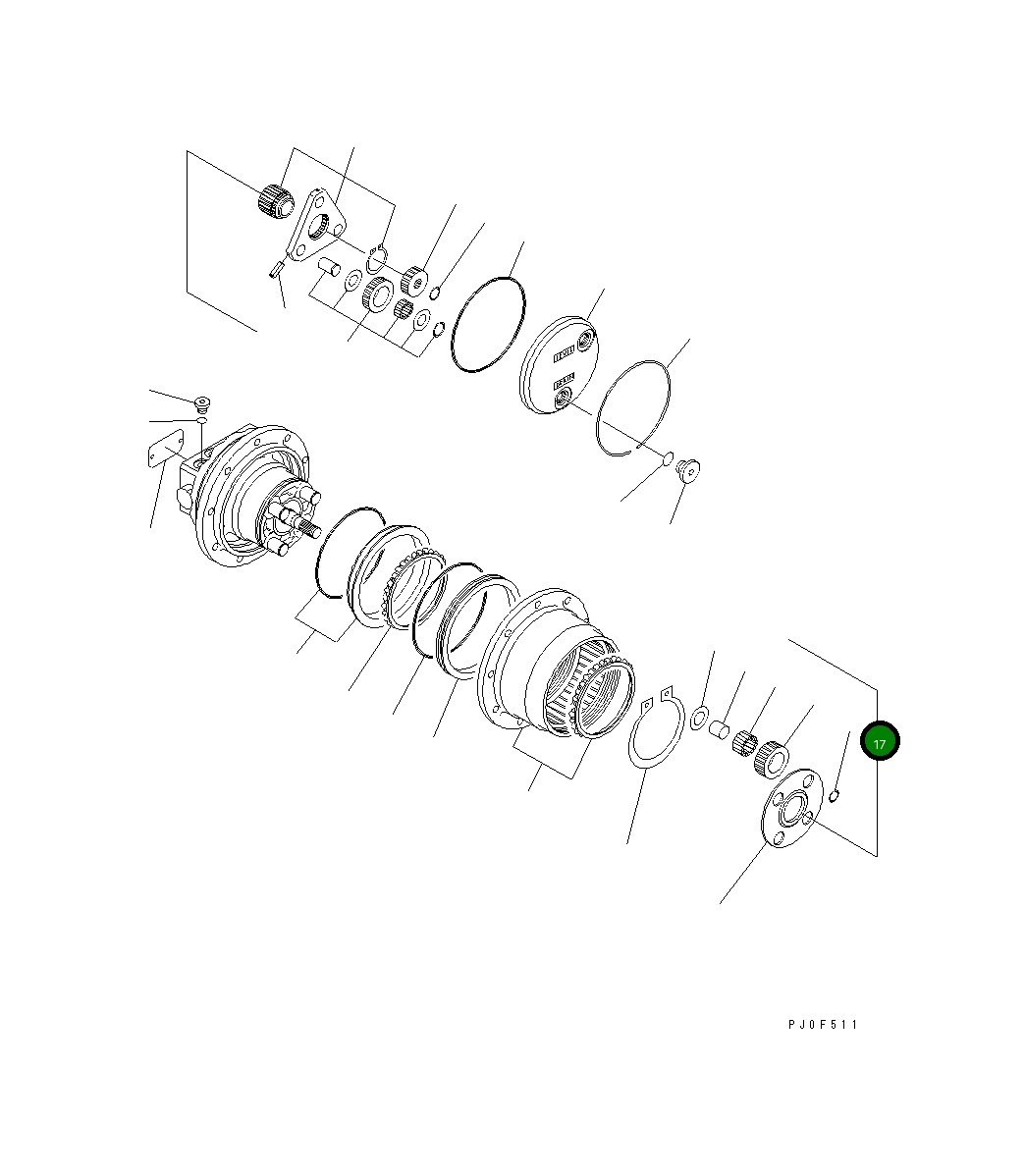 Кольцо FUFRP-1464-37 Komatsu