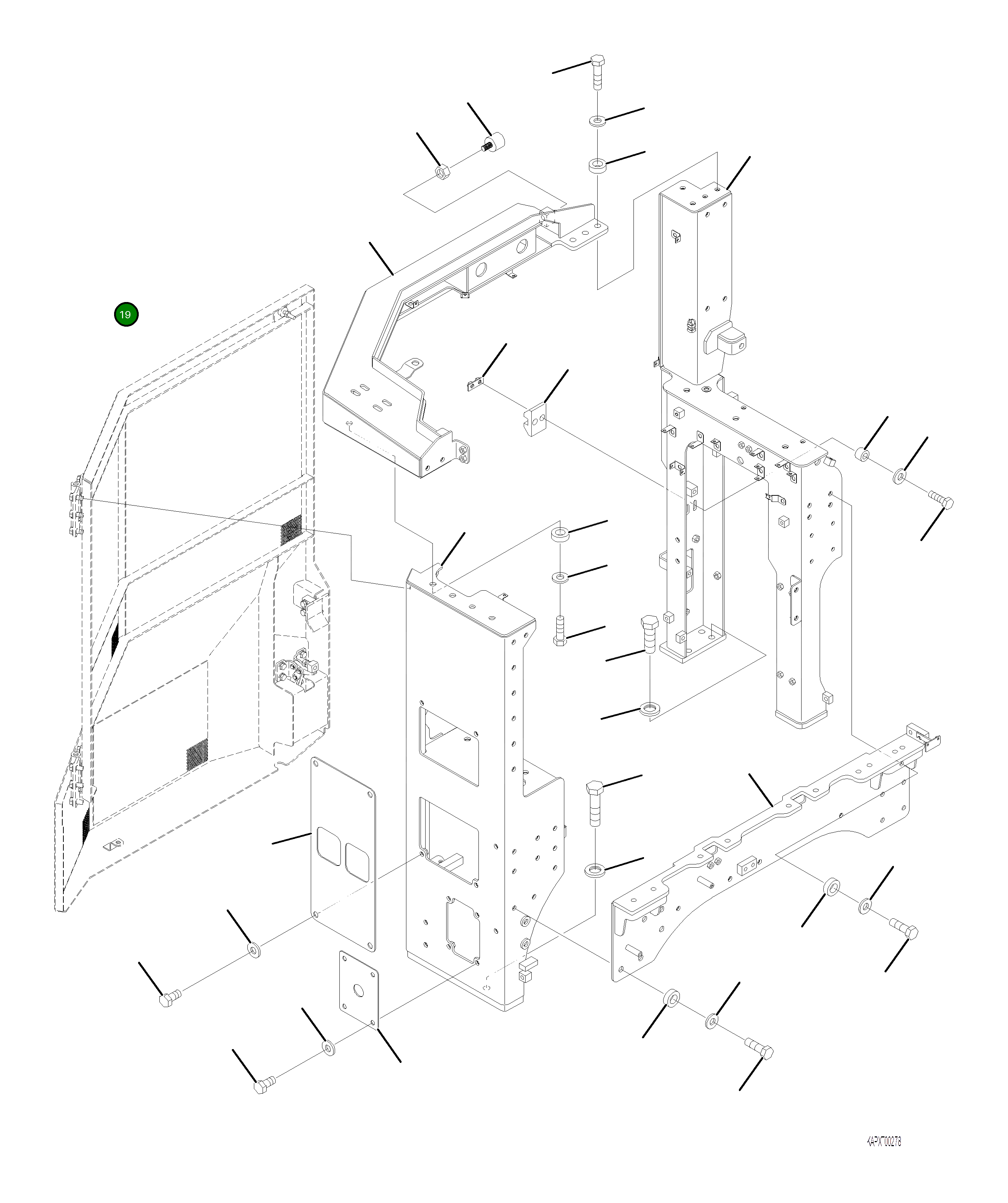 Крышка 4A1-54-22810 Komatsu