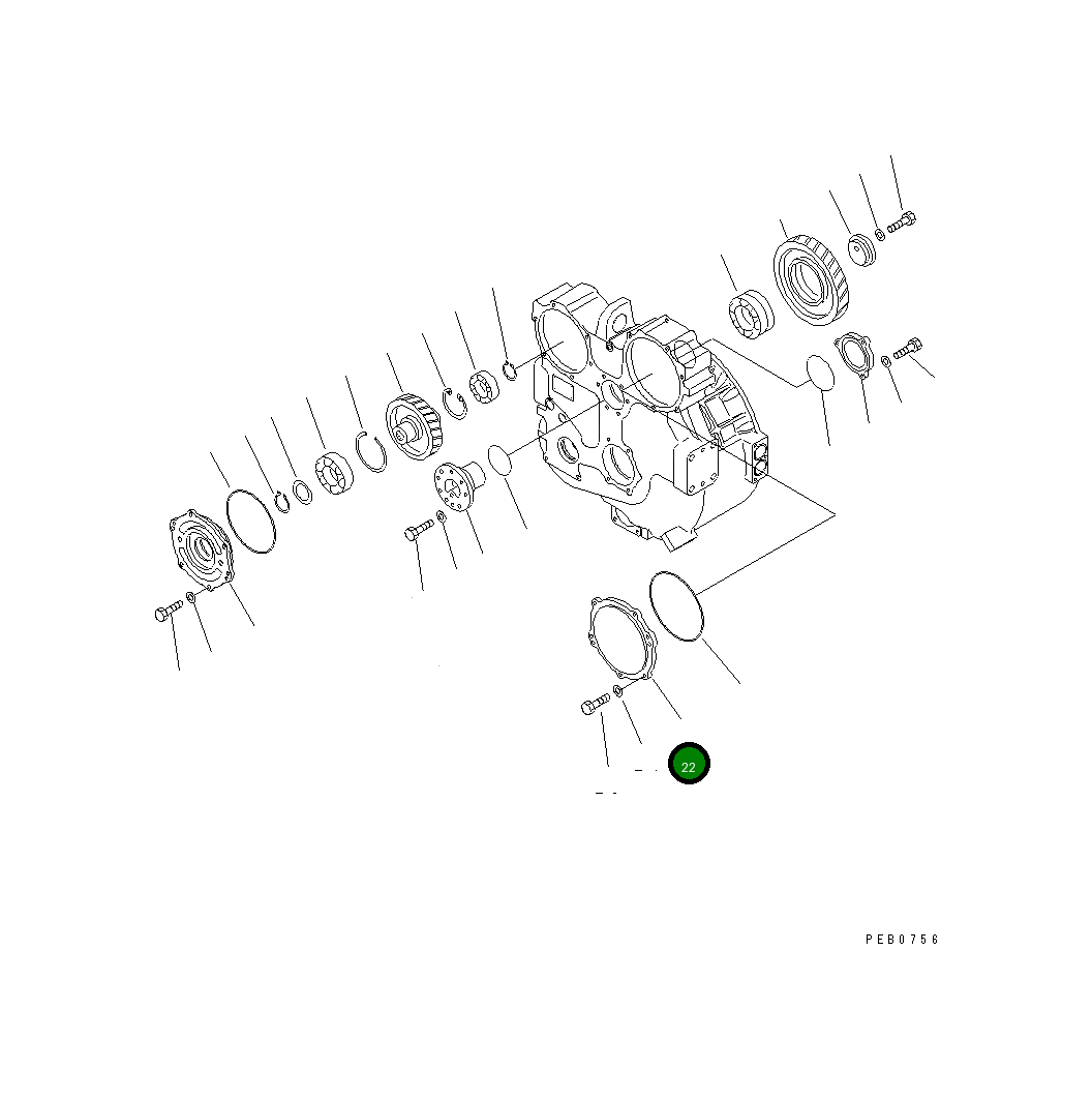 Крышка 17A-13-24441 Komatsu