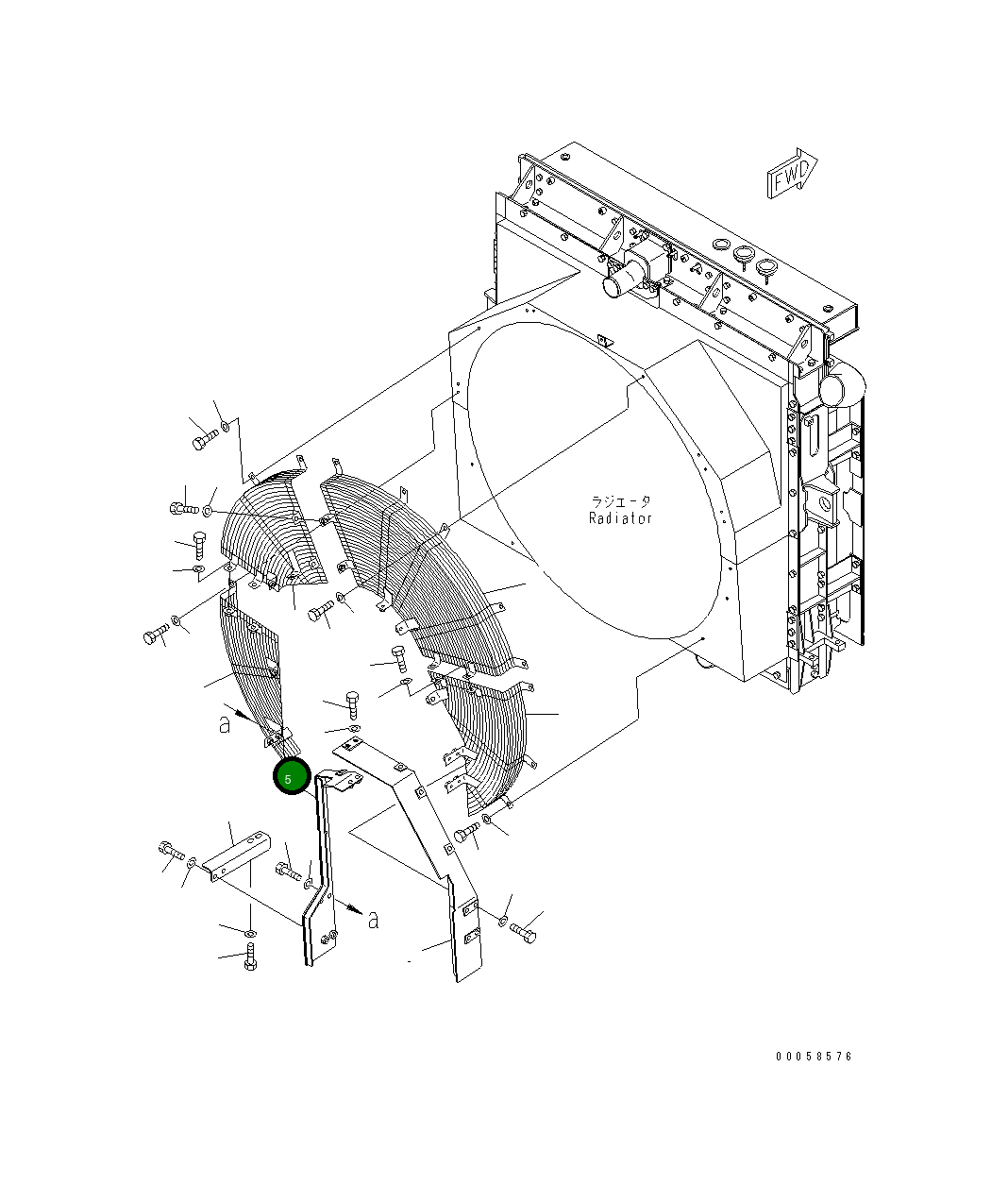 Крышка 569-84-88471 Komatsu