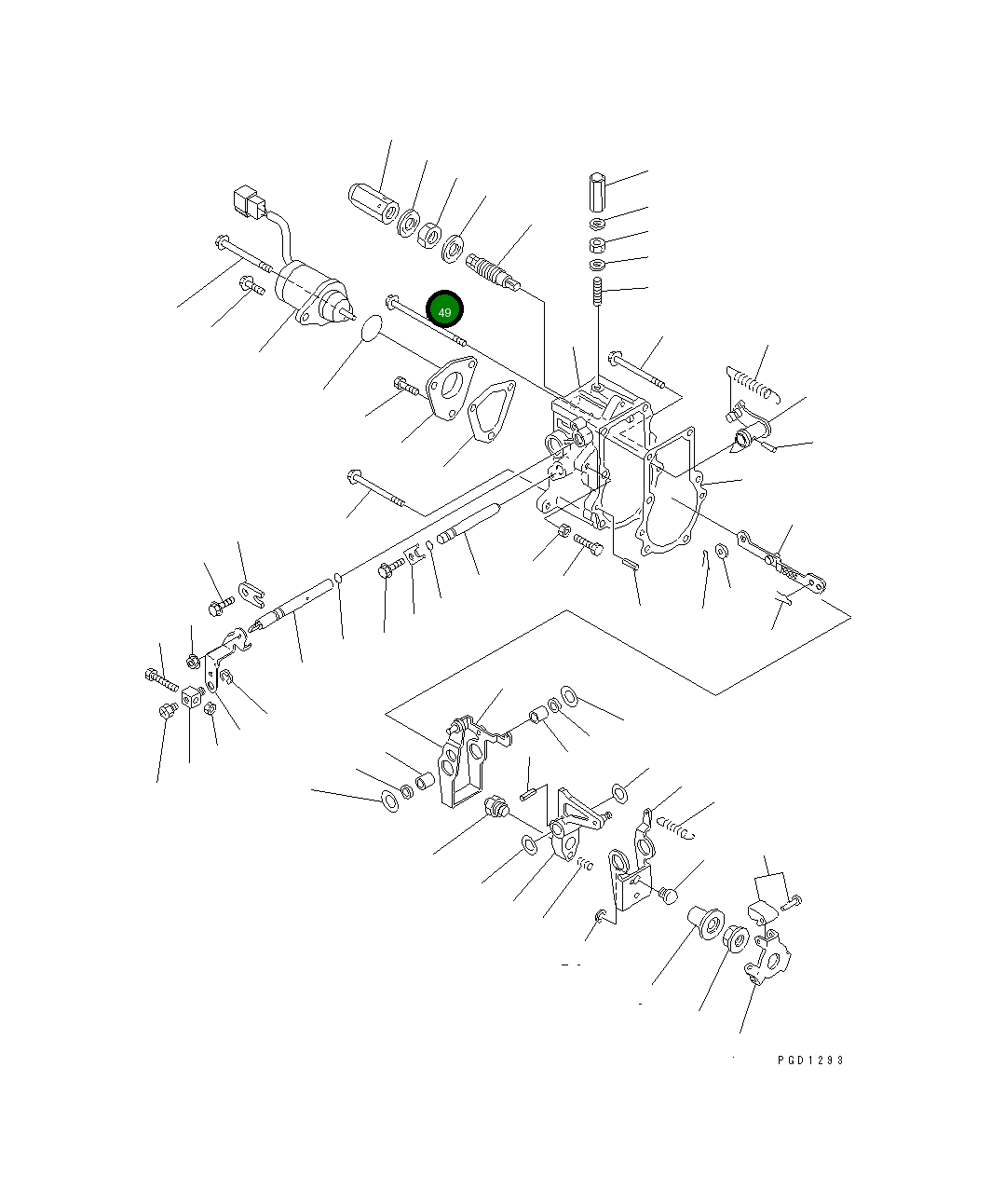 Болт YM26106-060752 Komatsu
