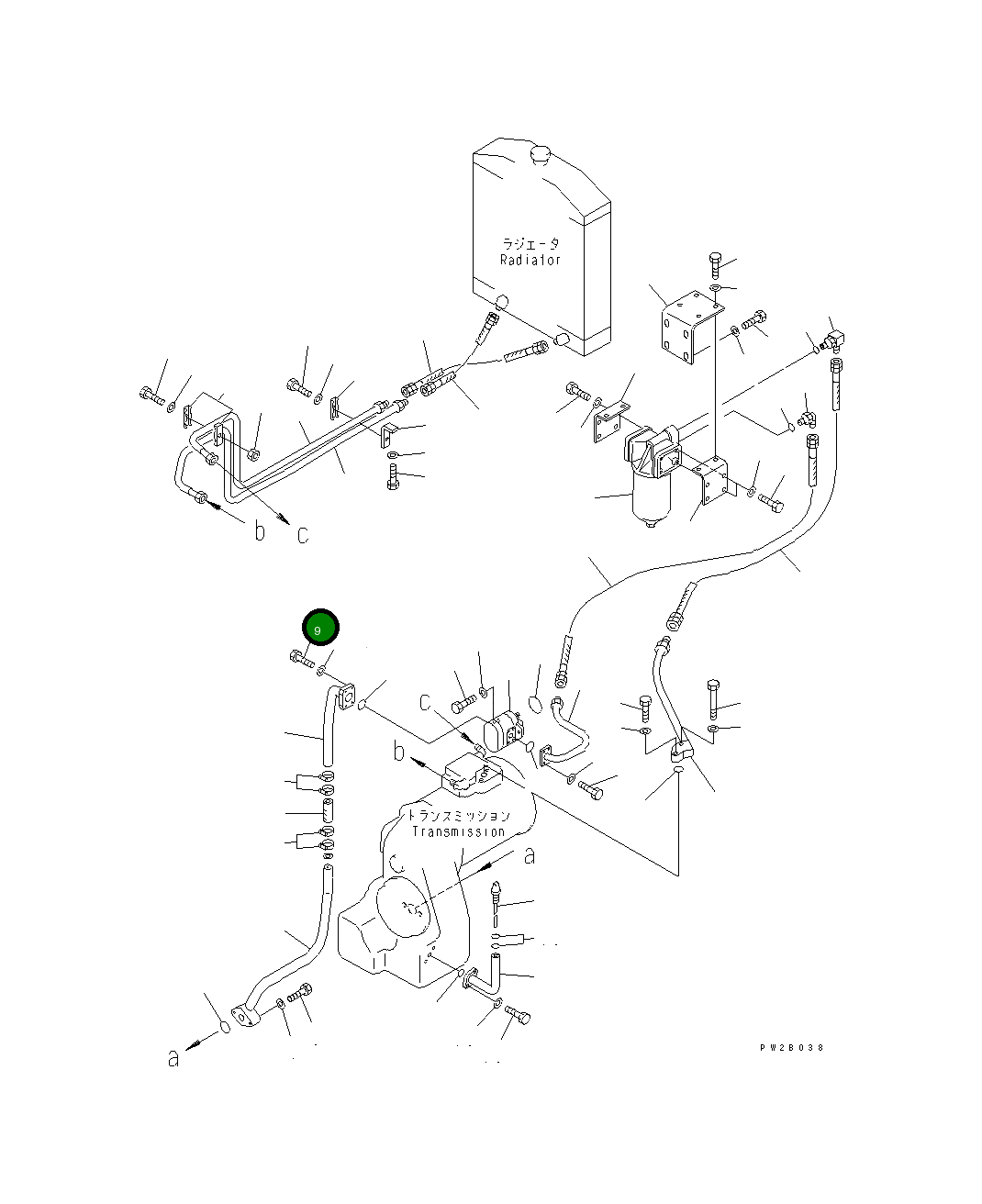Болт 07372-21025  Komatsu