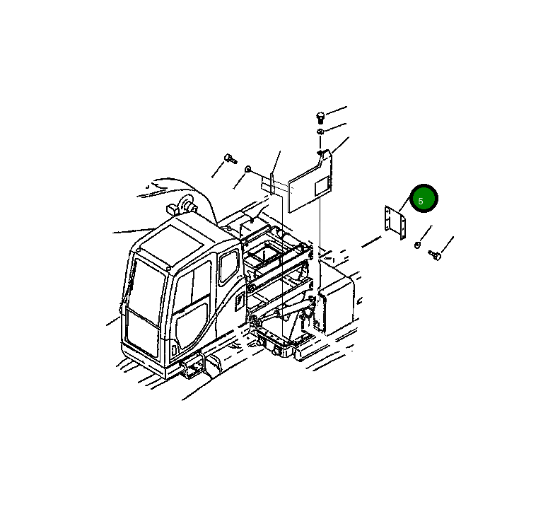 Крышка 20Y-54-83960  Komatsu