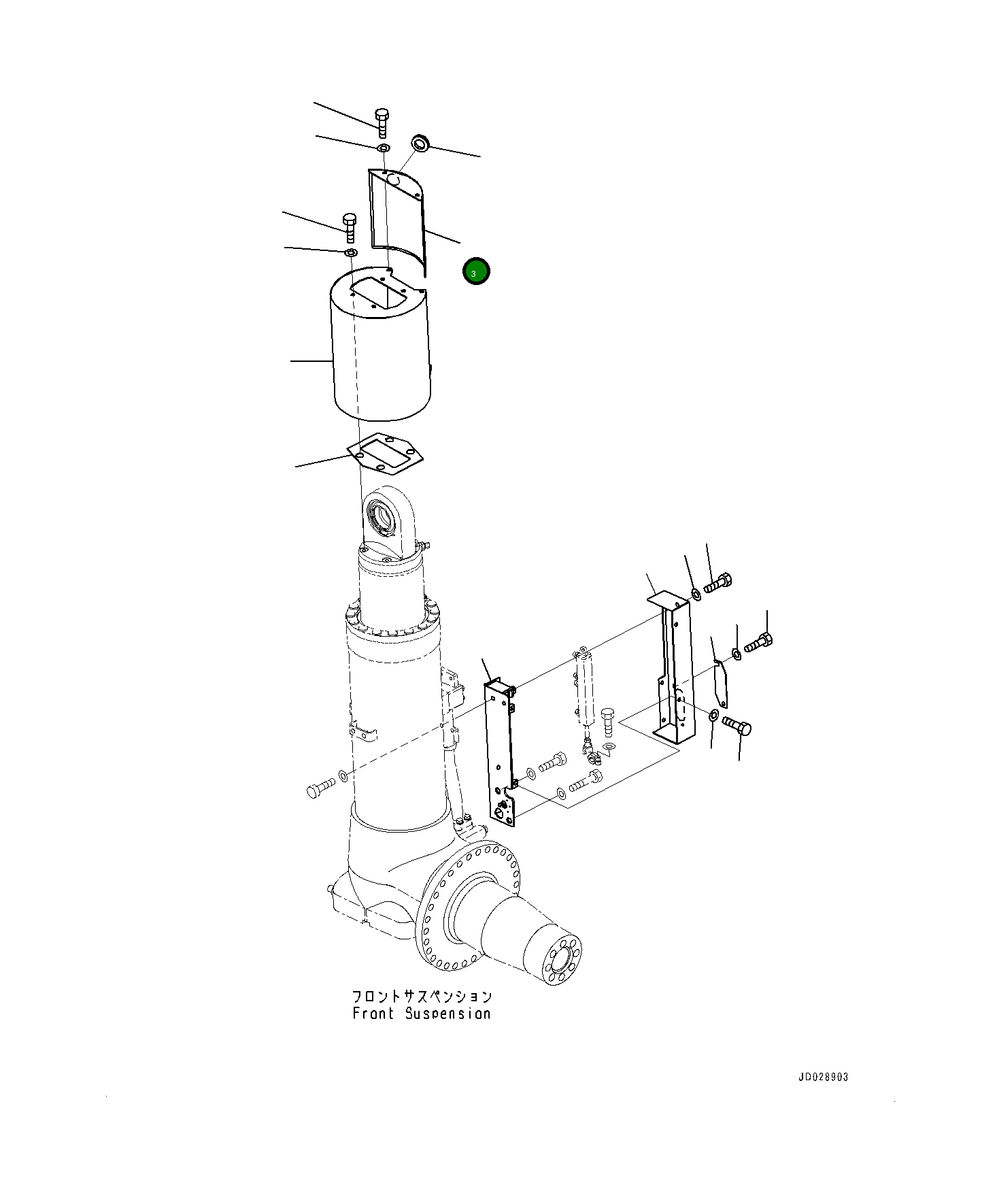 Крышка 561-50-83181 Komatsu