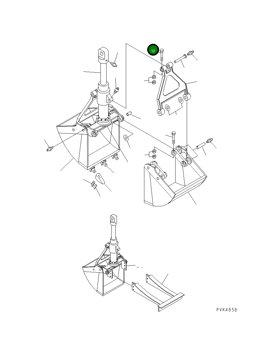 Болт ARK100CSB40-11 Komatsu