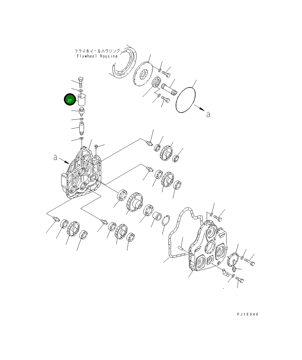 Крышка 21N-38-11310  Komatsu