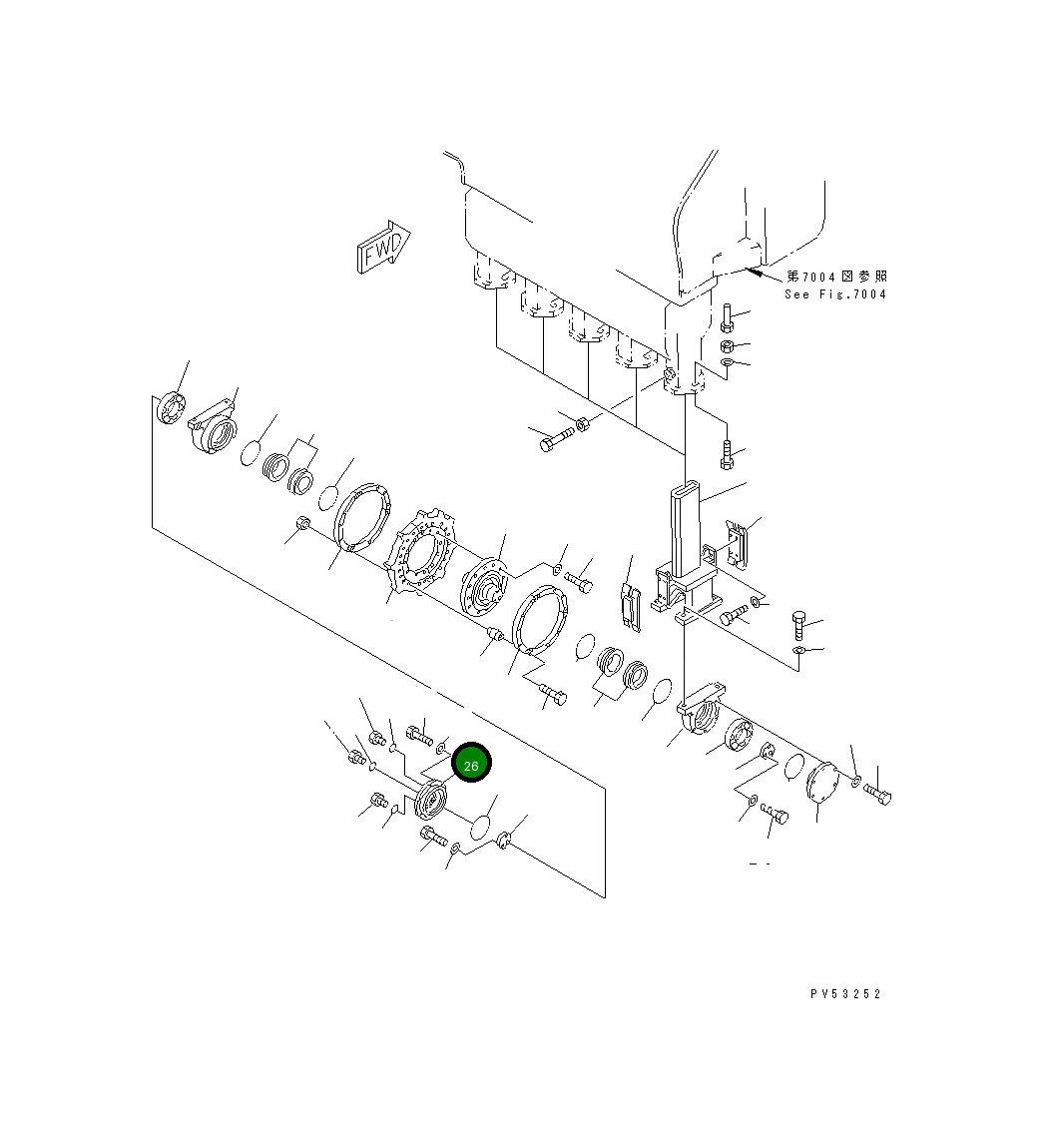 Крышка 263-78-11640 Komatsu
