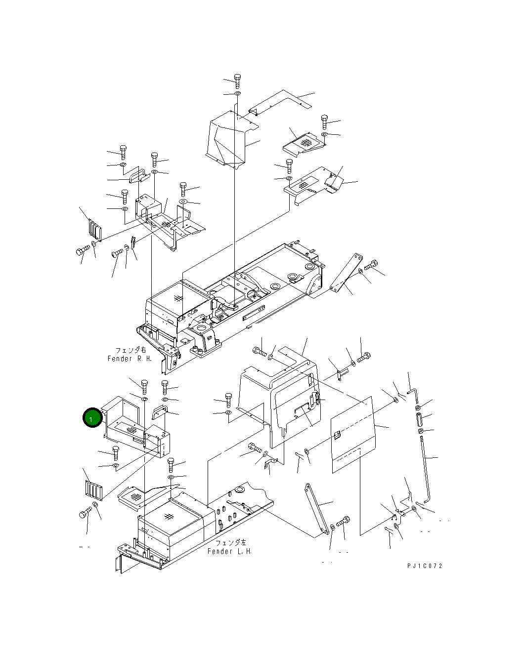 Крышка 198-54-56562 Komatsu