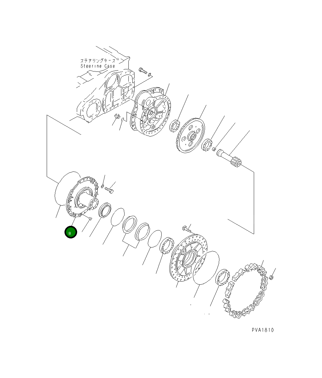 Крышка 14X-27-31150  Komatsu