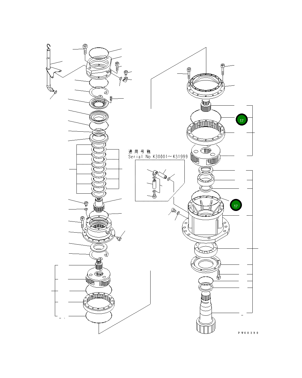 Кольцо уплотнительное (O-Ring) 21P-26-K1220  Komatsu
