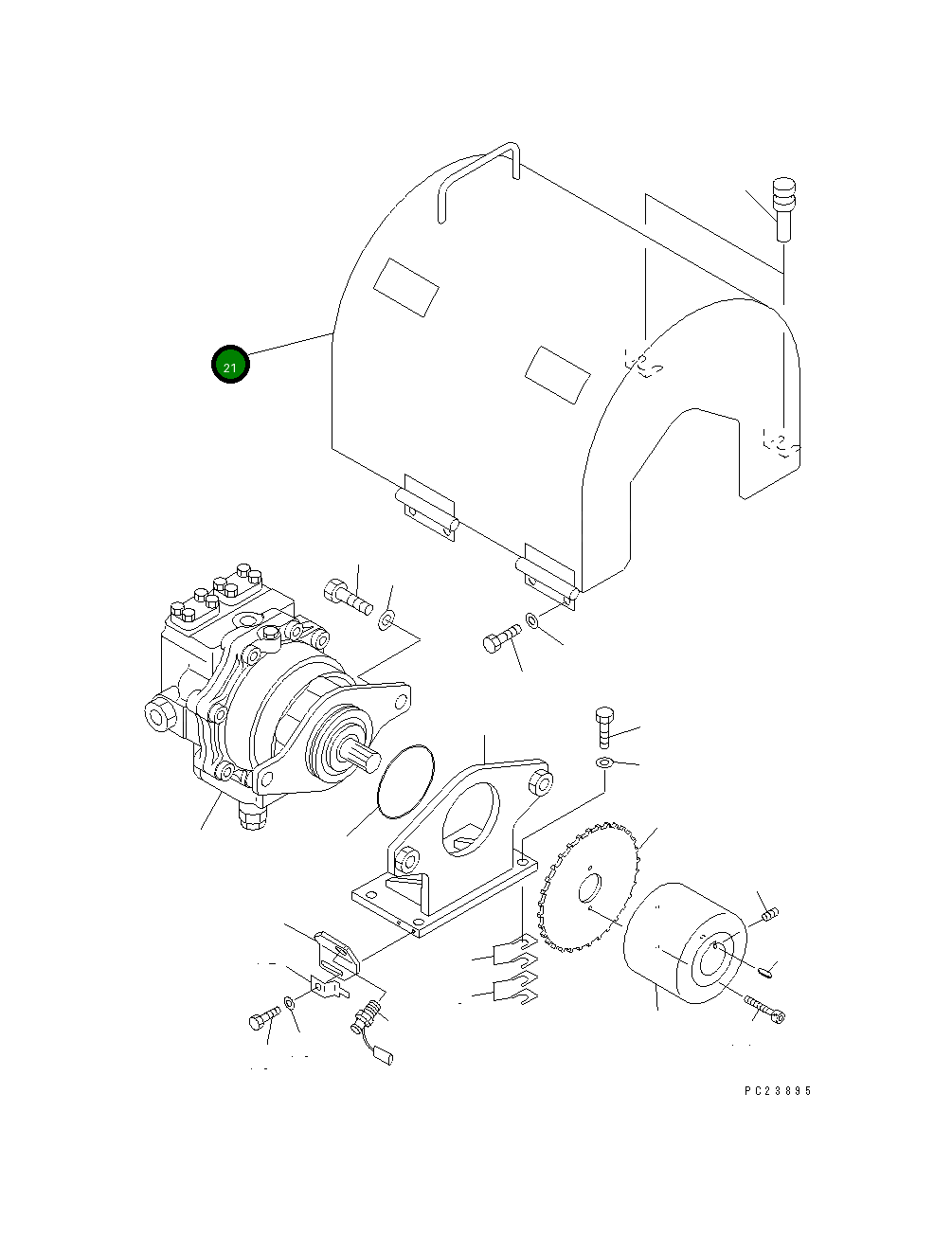 Крышка 8206-70-5211 Komatsu