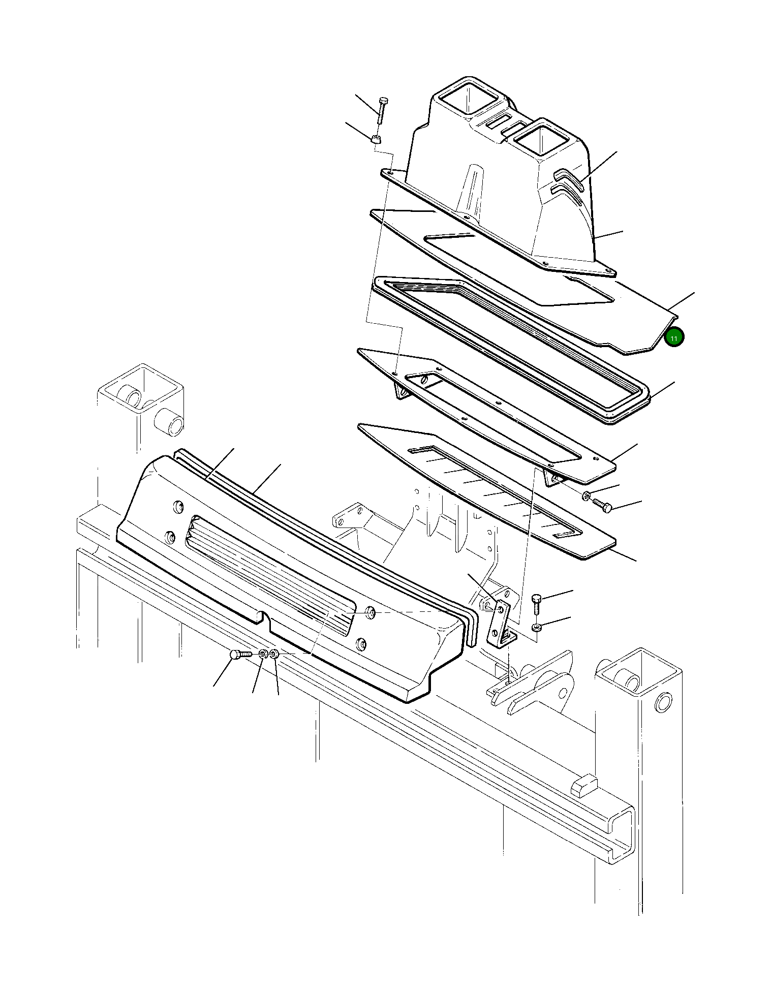 Крышка 312205743 Komatsu