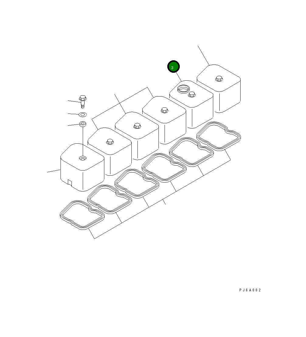 Крышка 6732-11-8160  Komatsu