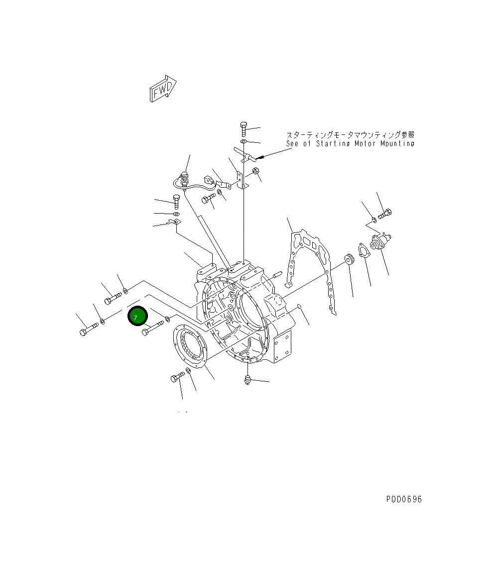 Болт 01010-31870 Komatsu