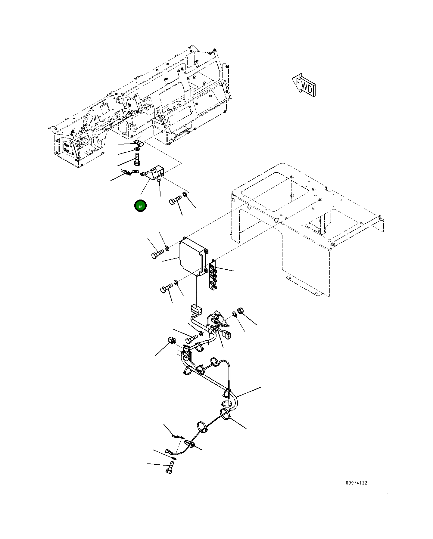 Крышка 561-95-82670  Komatsu