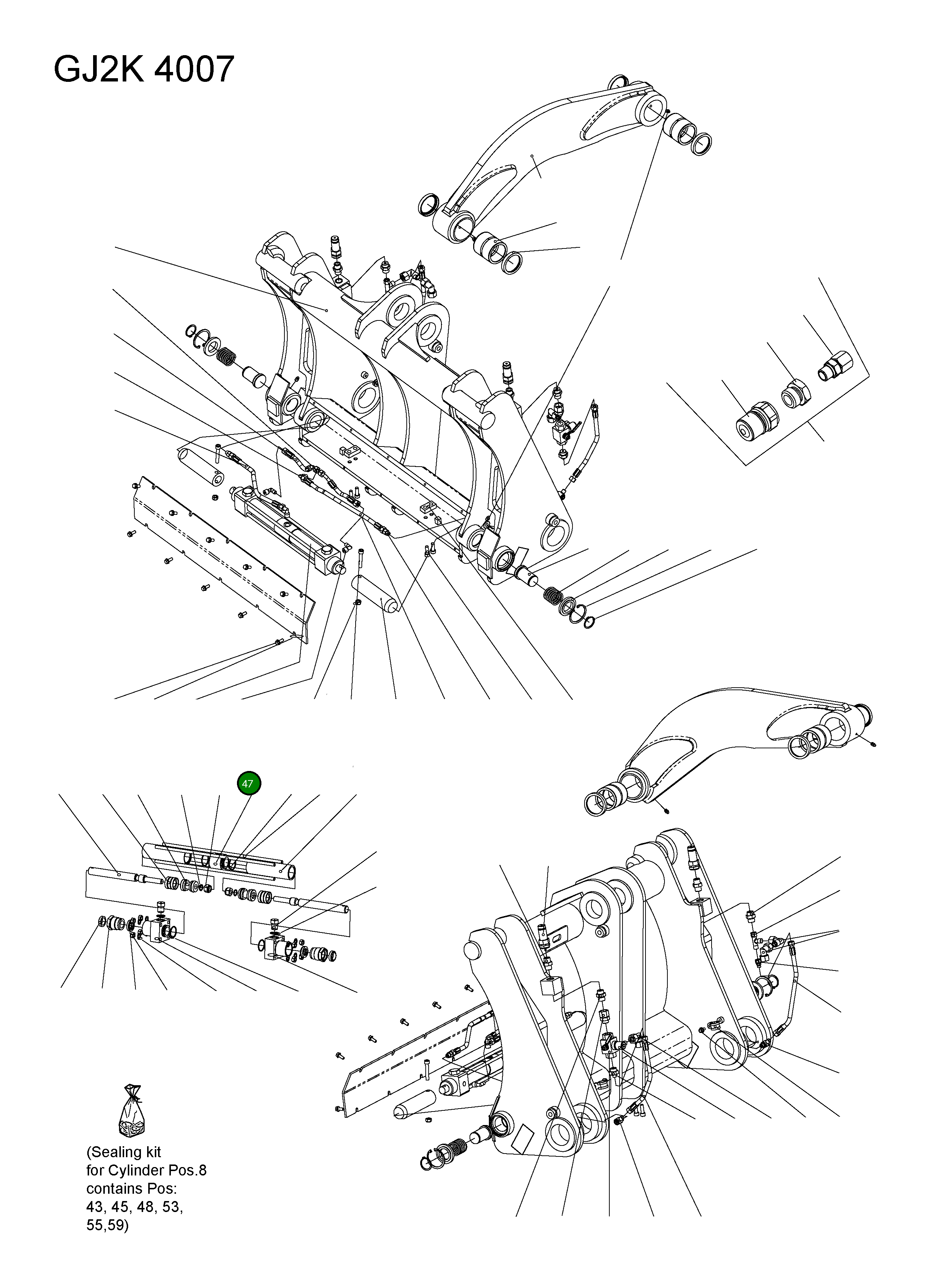 Крышка 42Y-72-H0P63 Komatsu