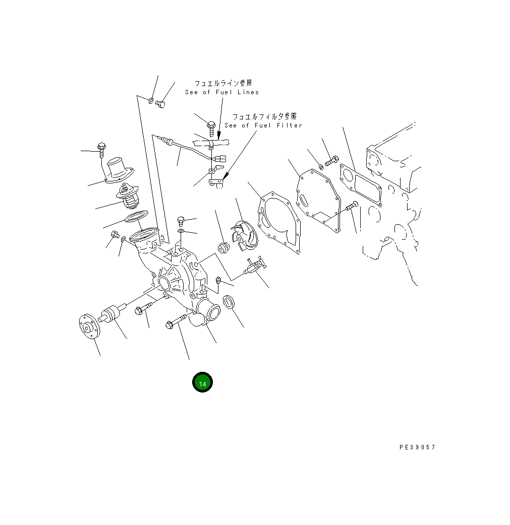 Болт 01435-21075 Komatsu