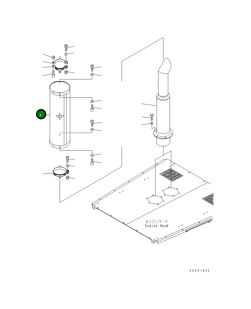 Крышка 427-Z89-1610 Komatsu