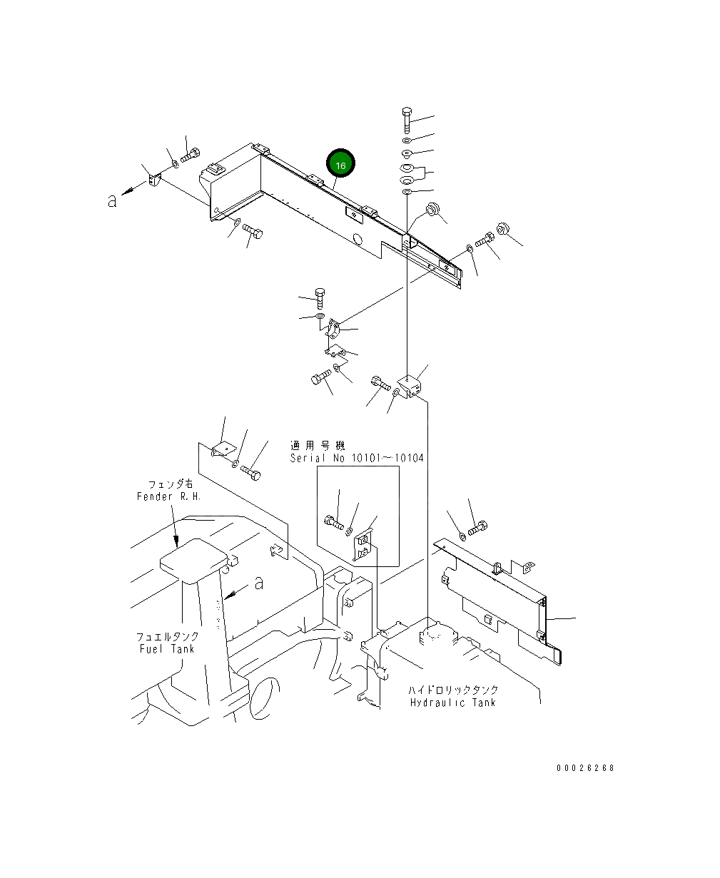 Крышка 19M-54-32321  Komatsu
