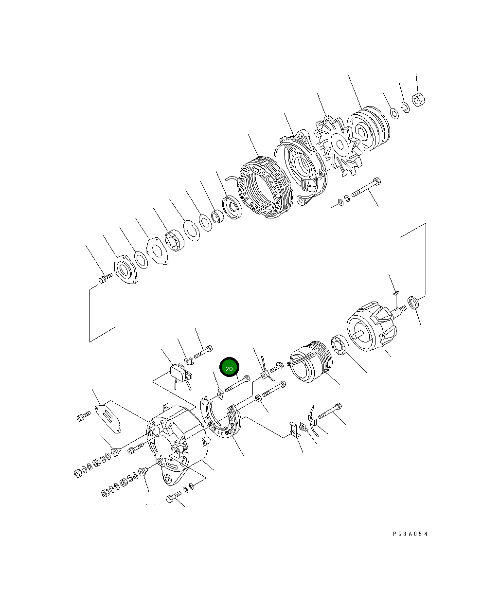 Болт KD0-0080-05552 Komatsu