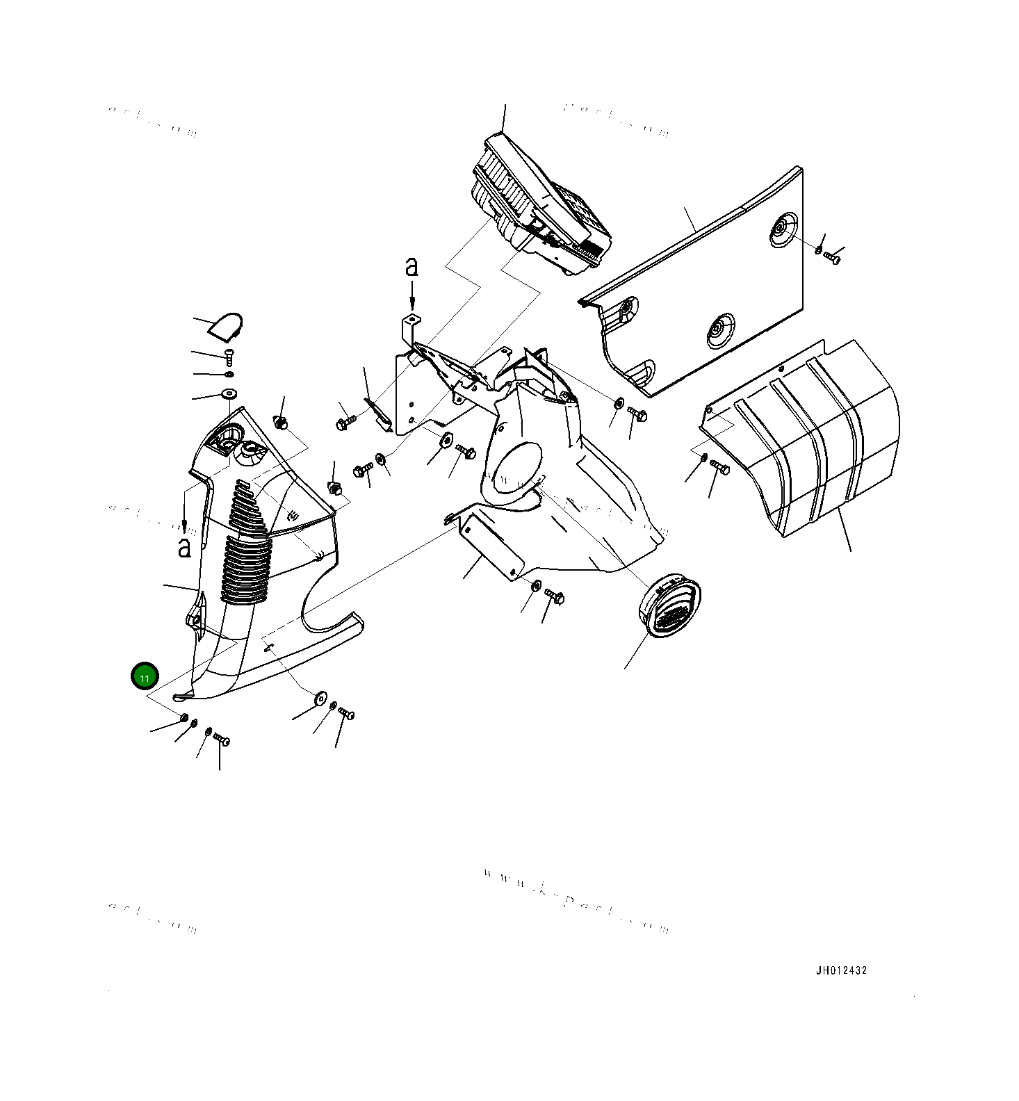 Крышка 2075312120 Komatsu