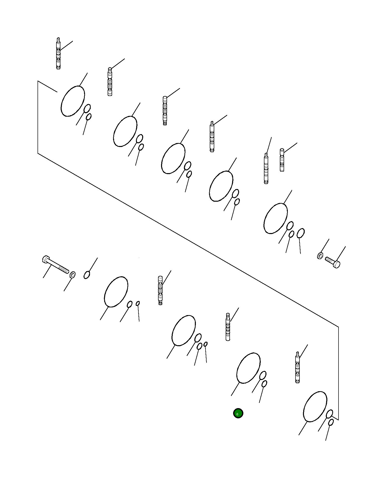 Кольцо уплотнительное (O-Ring) 890001569 Komatsu