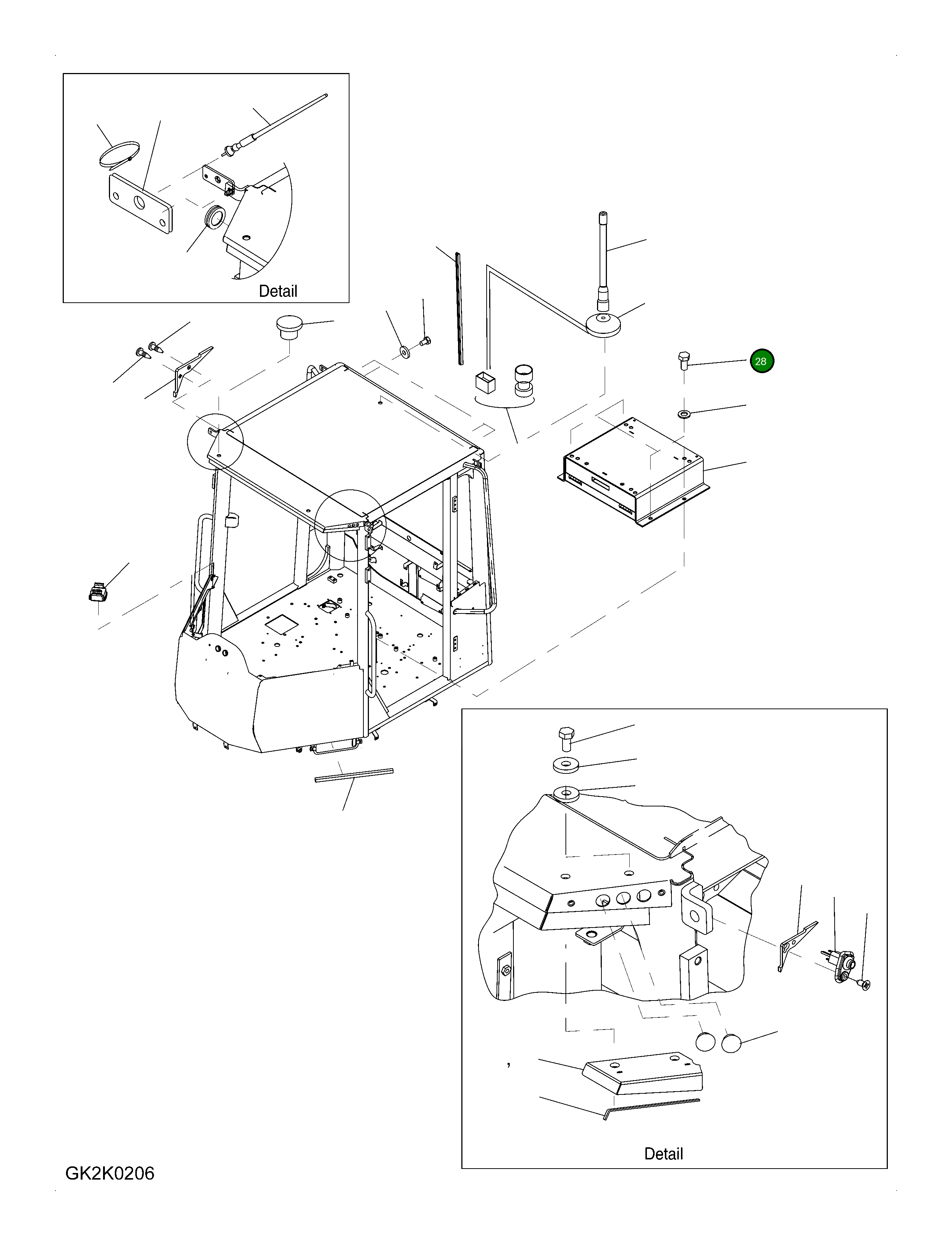 Болт 01011-D1225 Komatsu