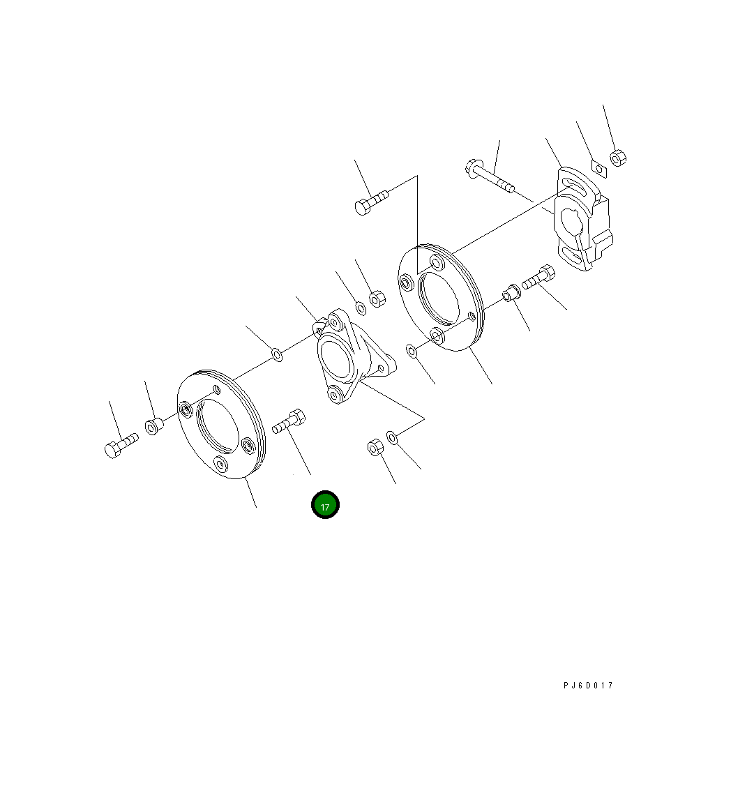 Болт DK156634-5100  Komatsu
