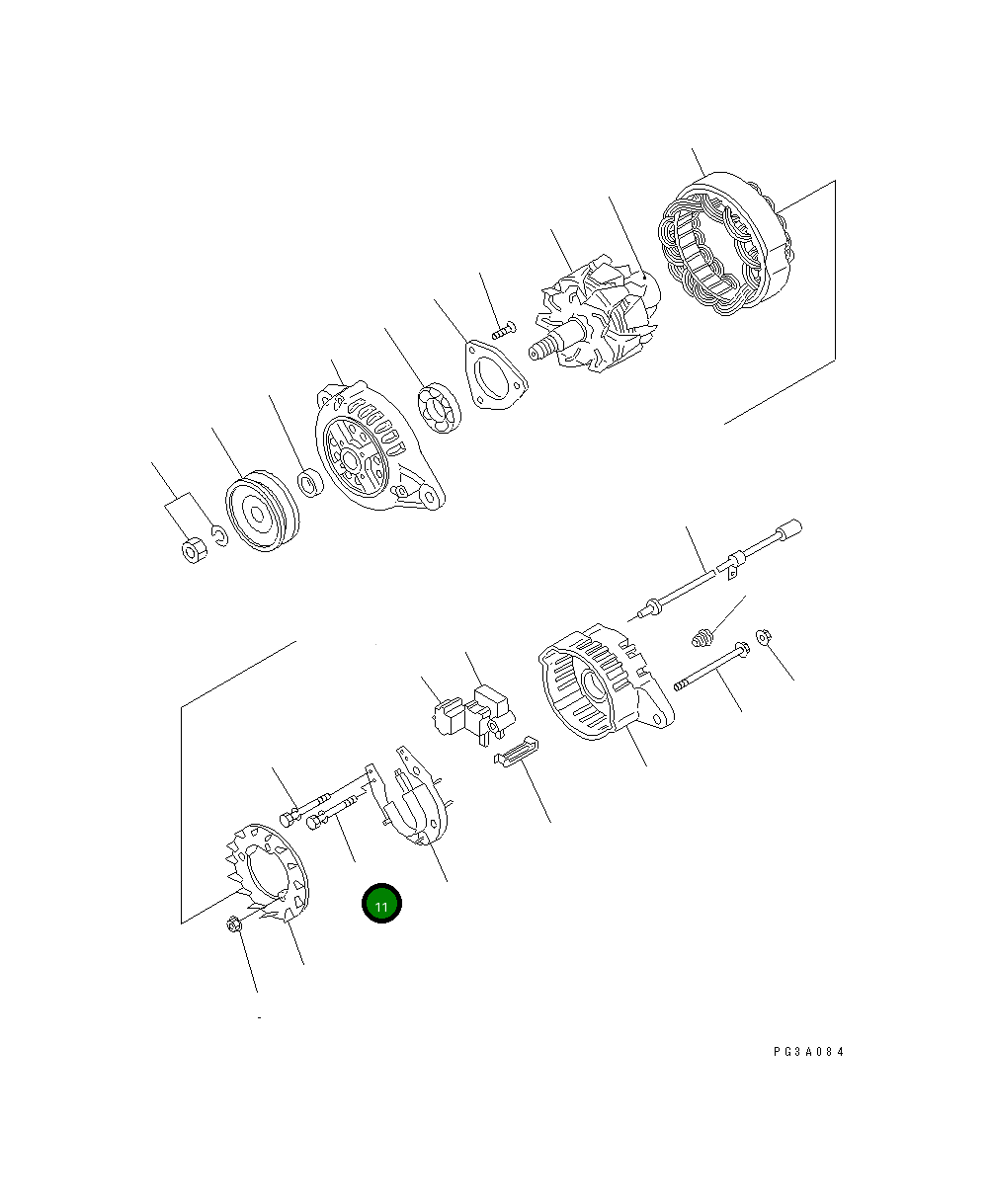 Болт YM119836-77880 Komatsu