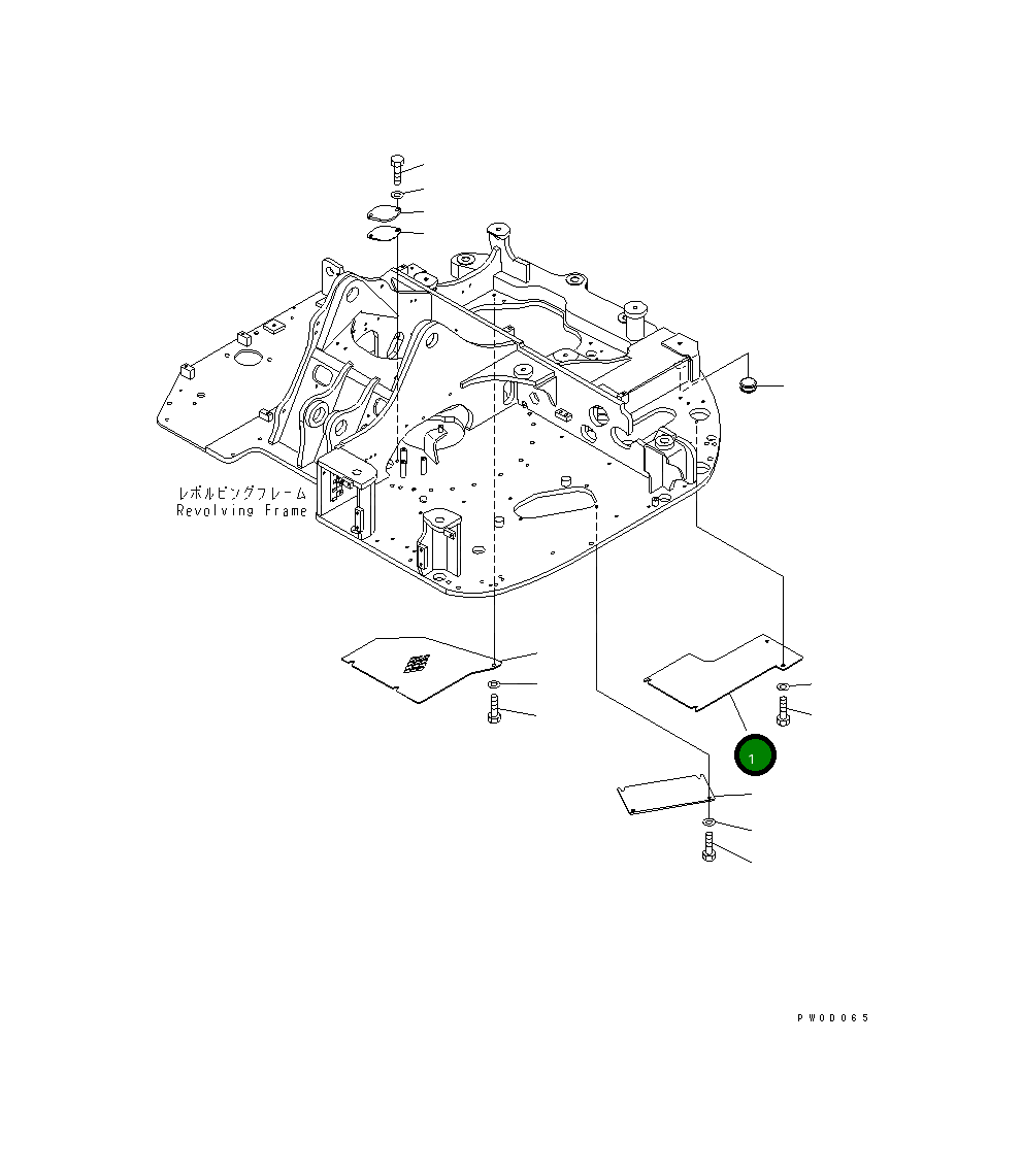 Крышка 21W-46-41911NK Komatsu