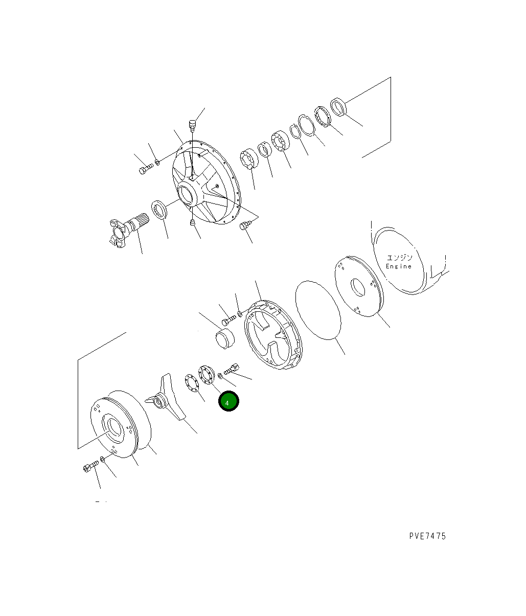 Крышка 427-12-11370 Komatsu