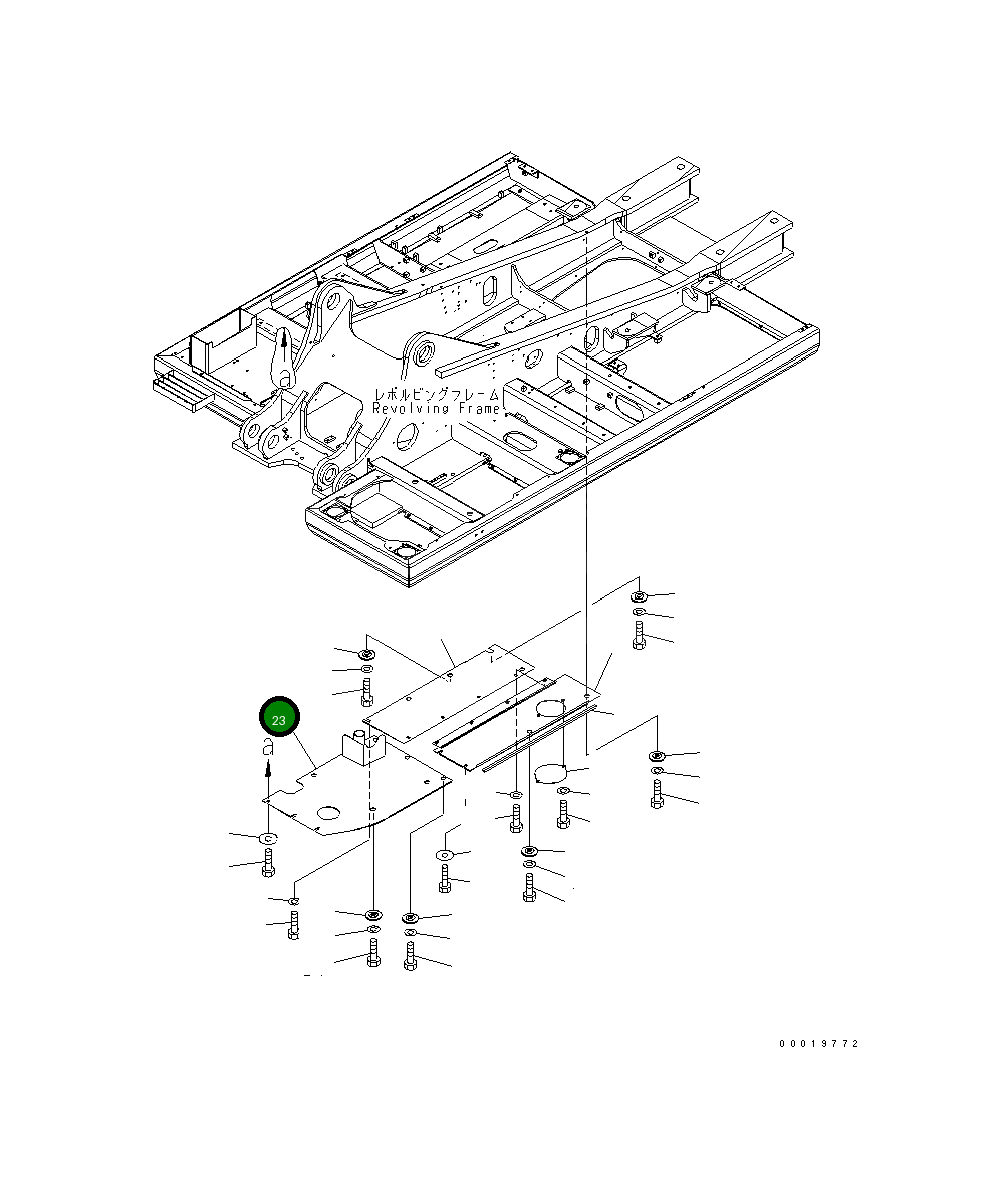Крышка 208-54-72391 Komatsu