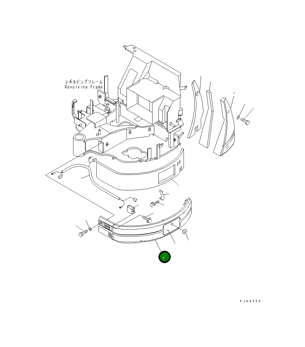 Крышка 22L-54-13311 Komatsu