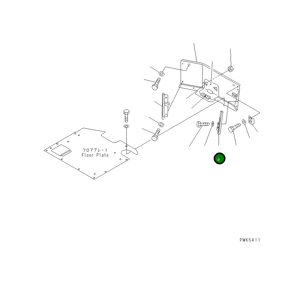 Крышка 104-54-54320  Komatsu
