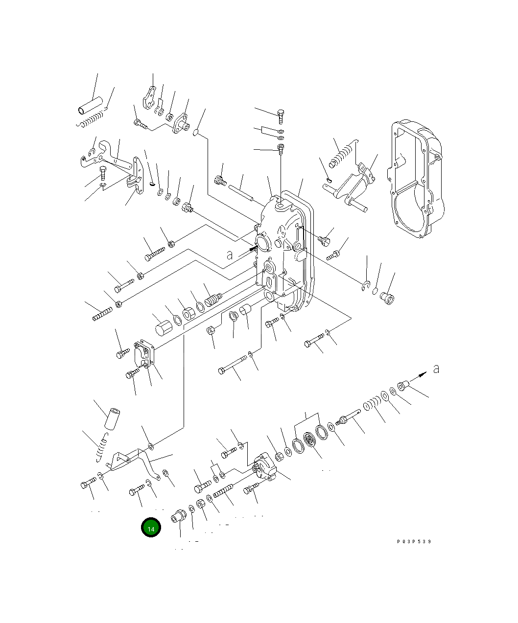 Болт DK010038-4040 Komatsu