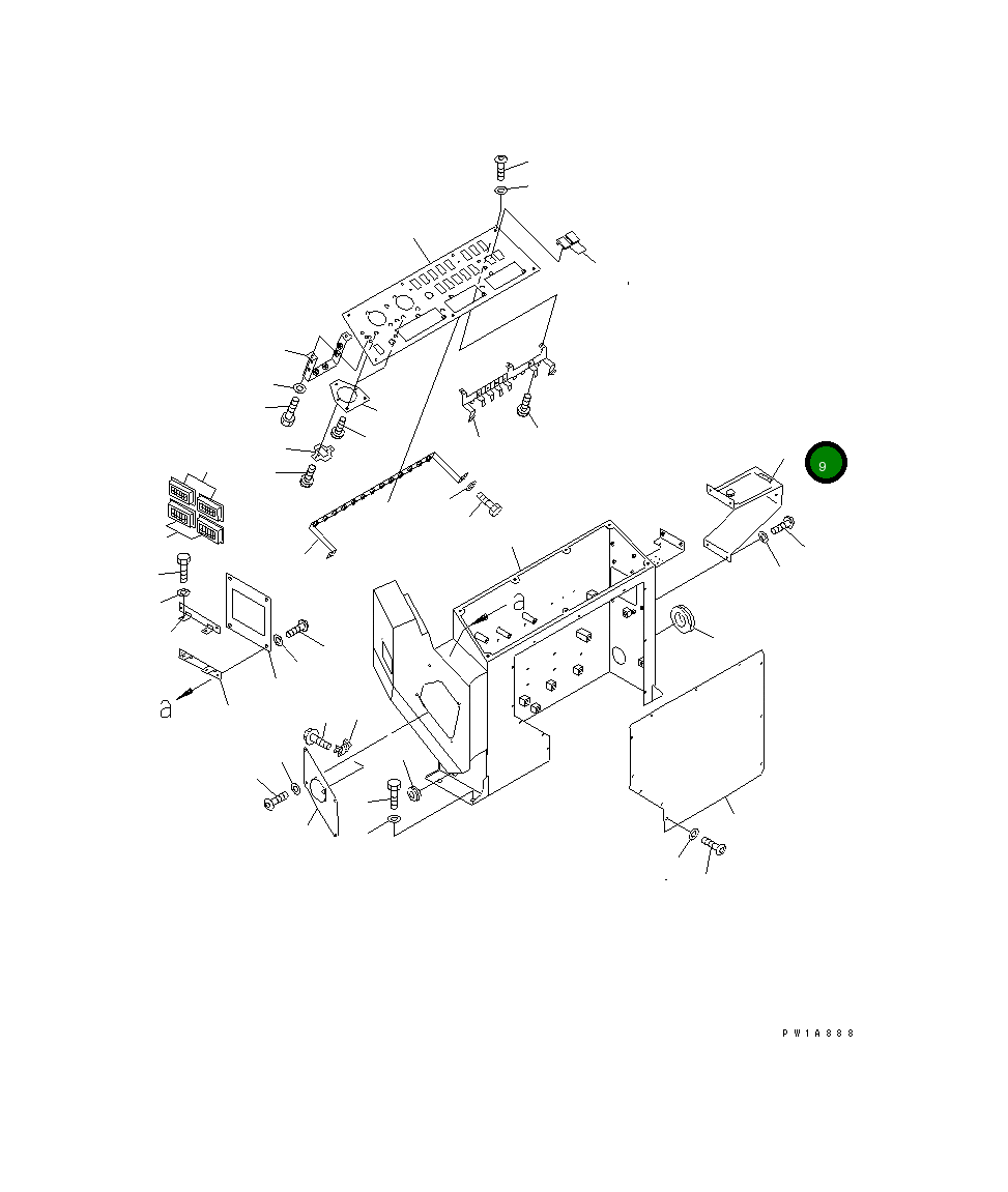 Крышка 21T-43-67451 Komatsu