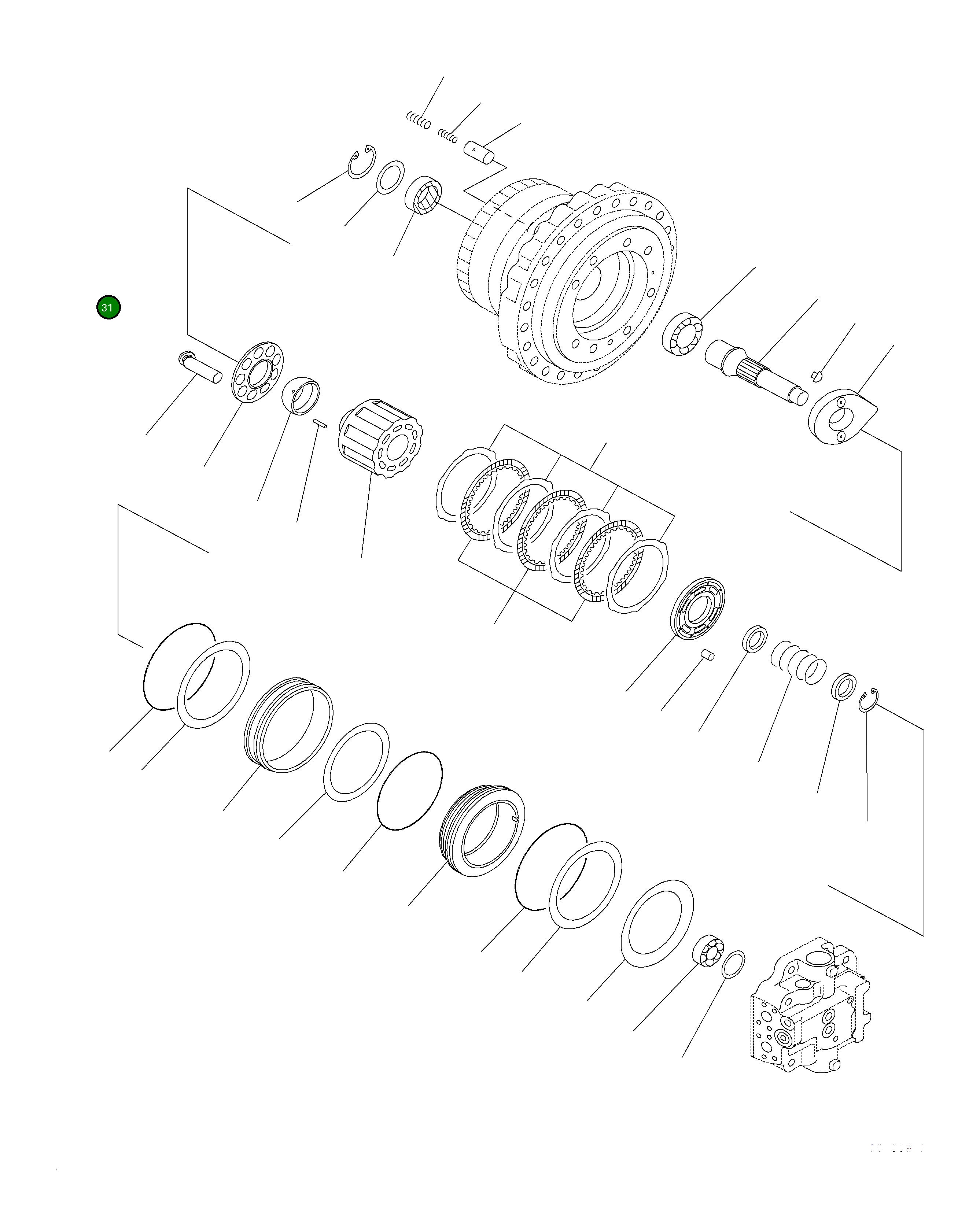 Кольцо 708-8H-35240 Komatsu