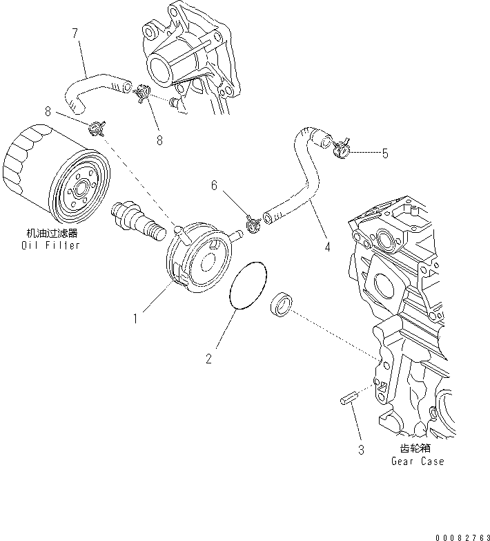 Кольцо уплотнительное (O-Ring) KT1G896-3707-2  Komatsu