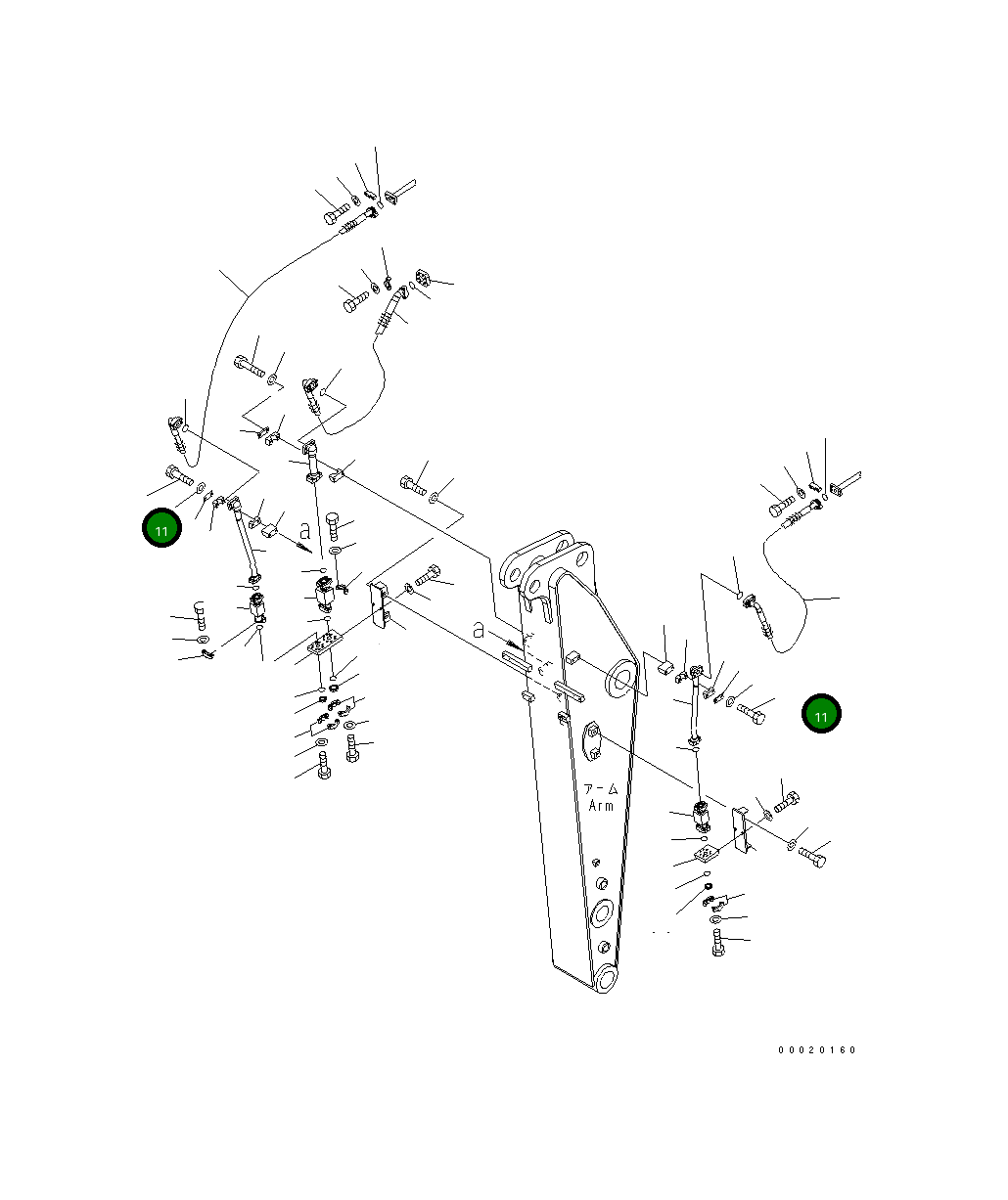 Болт 20K-62-35620  Komatsu