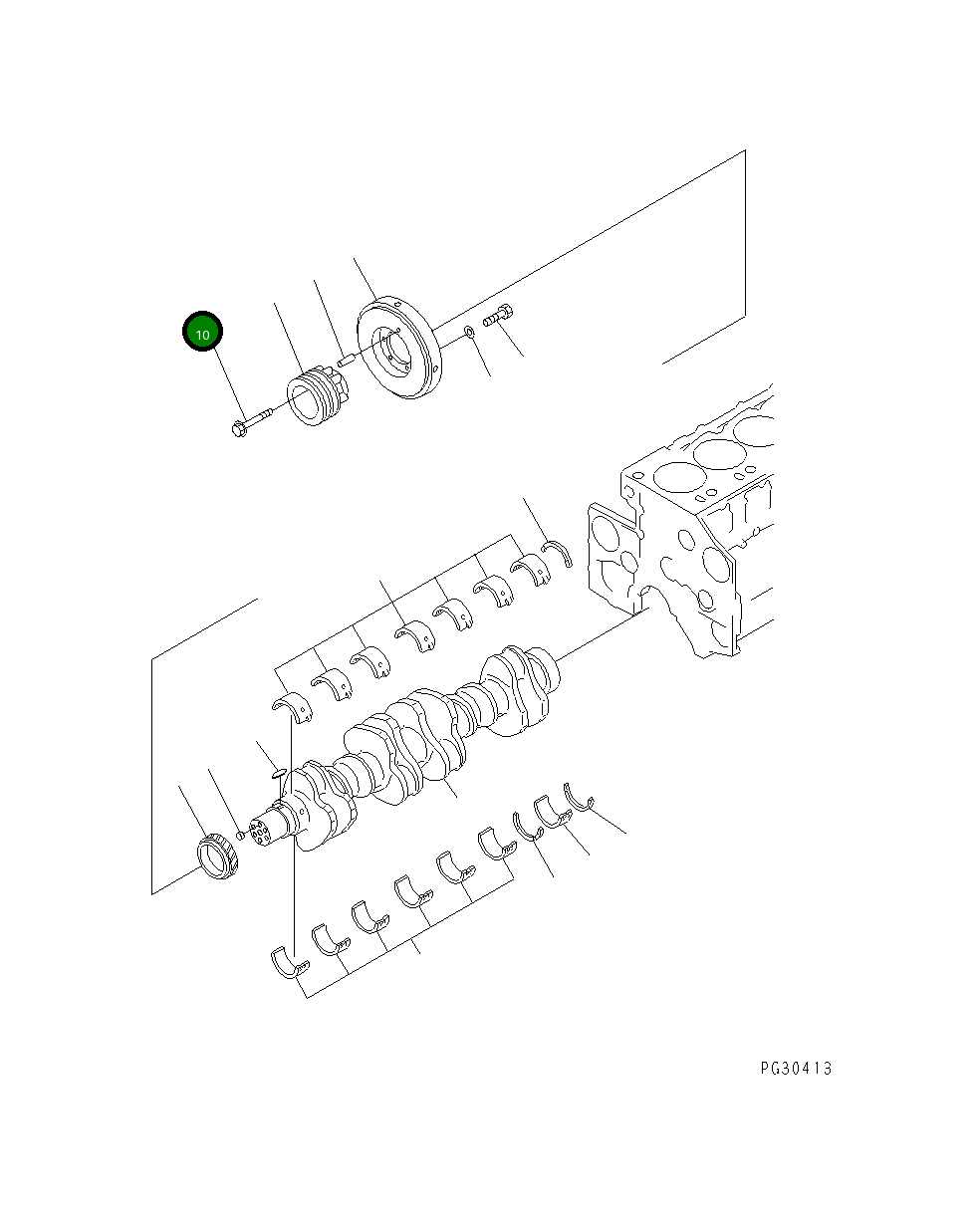 Болт 6210-81-8720  Komatsu