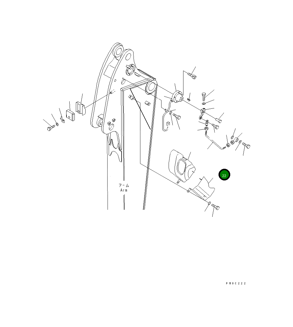 Крышка 21Y-70-13140 Komatsu