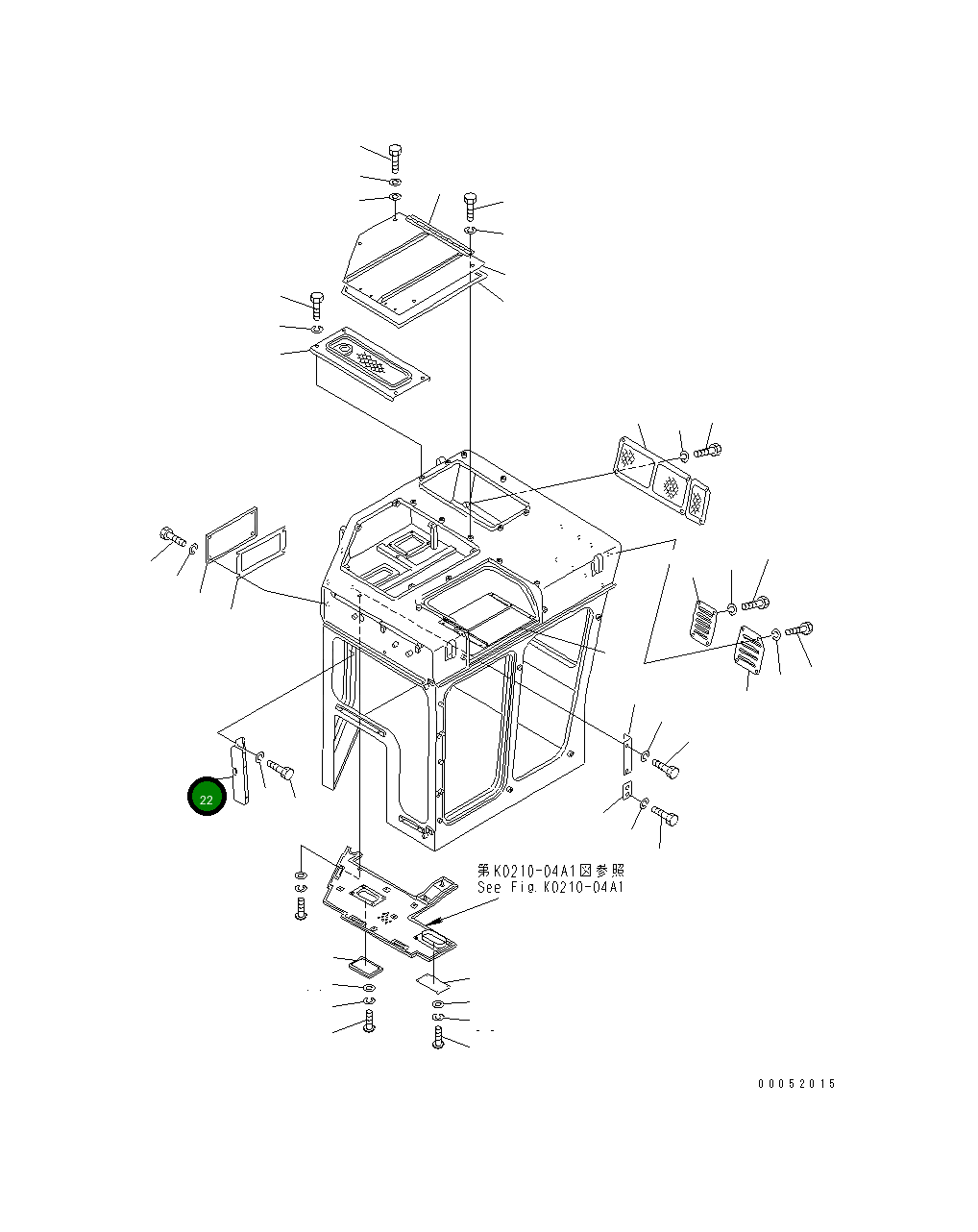 Крышка 176-911-2960  Komatsu