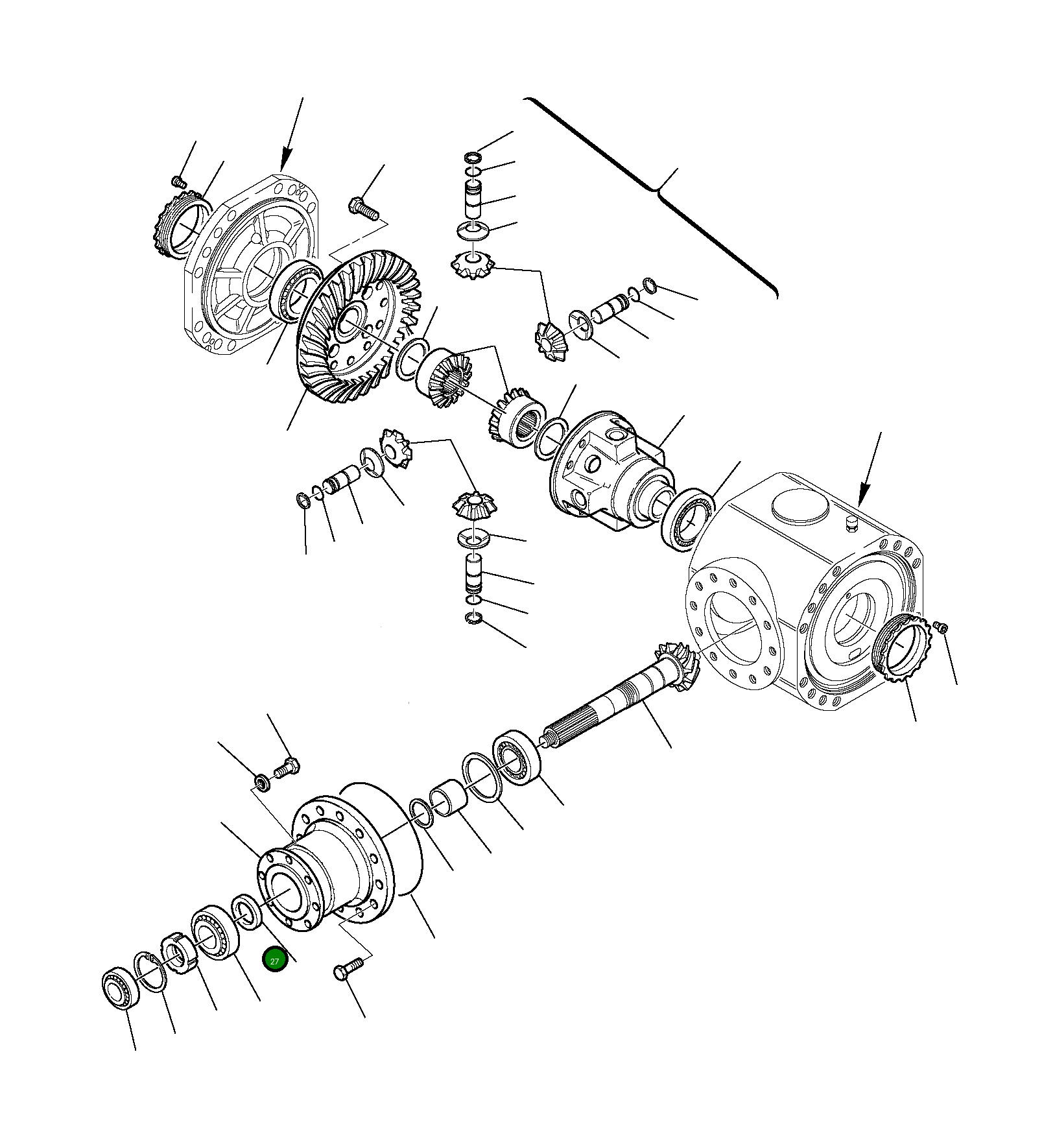 Крышка 22E-22-12510  Komatsu