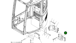 Крышка 22U-54-25311 Komatsu