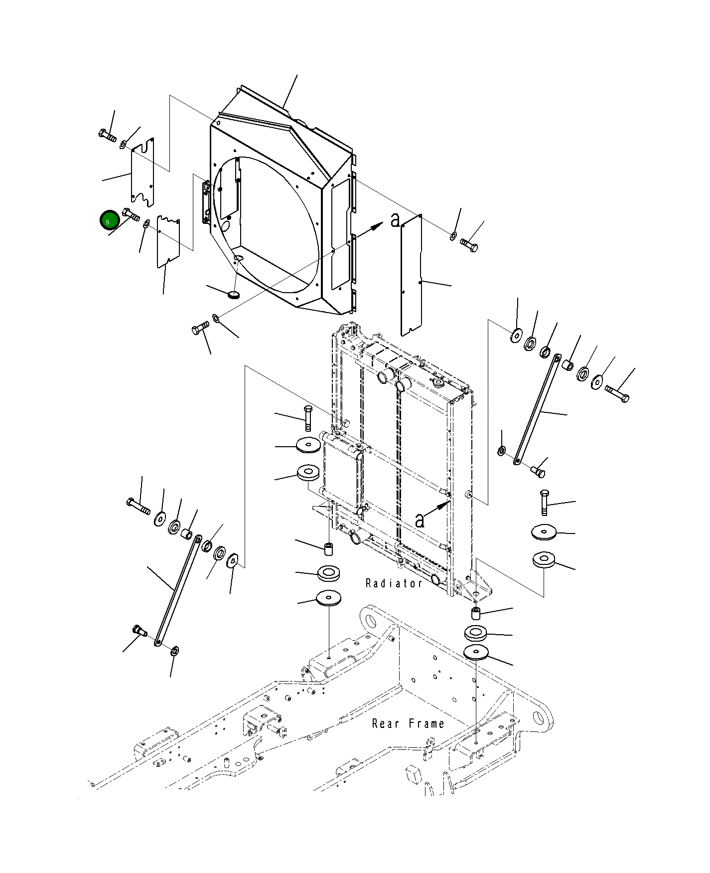 Крышка 23H-03-15271 Komatsu