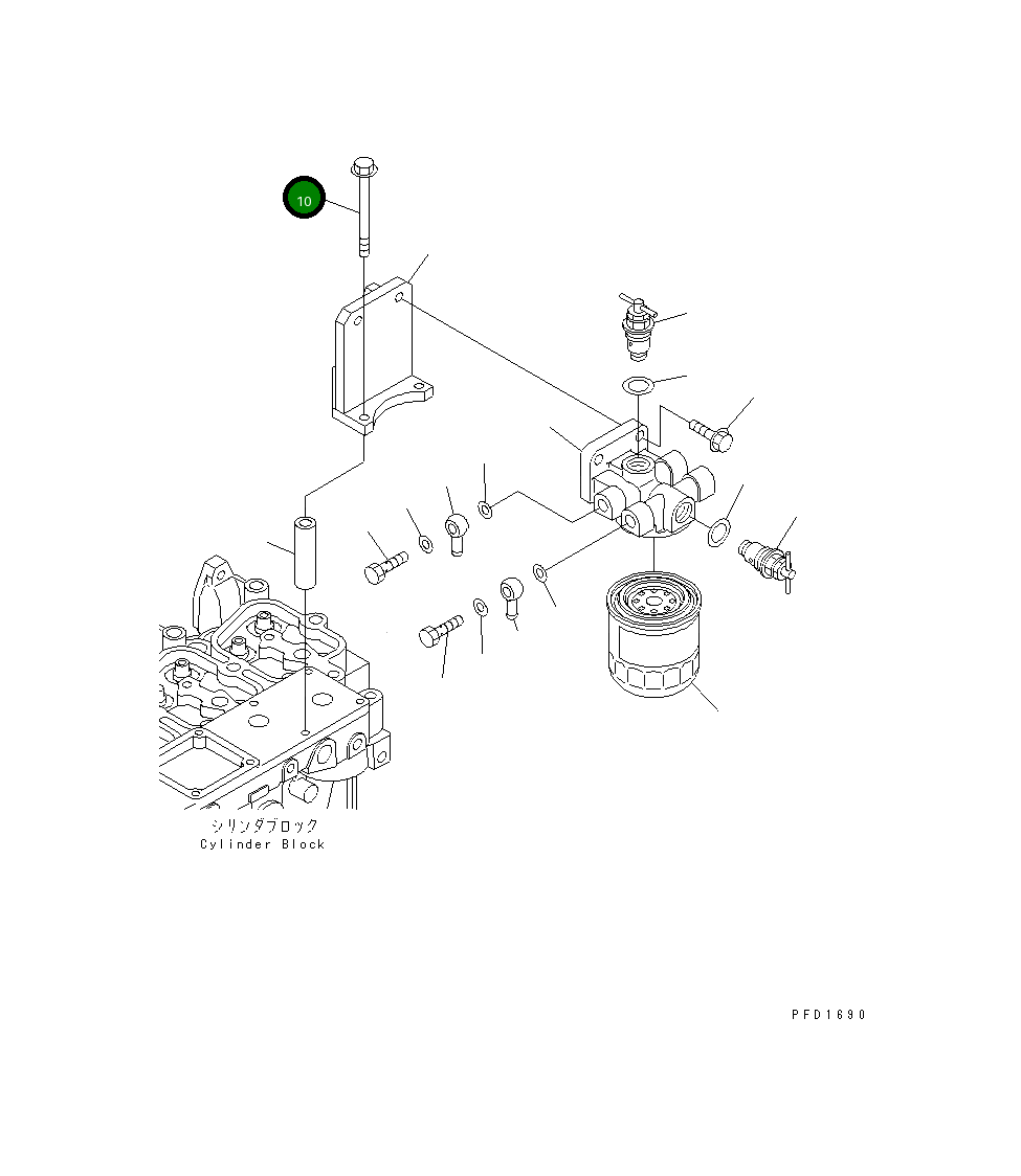 Болт 6731-51-5230 Komatsu